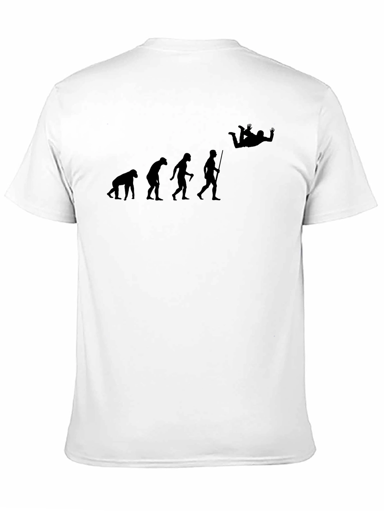 Evolution Skydiver Black Graphic T-Shirt