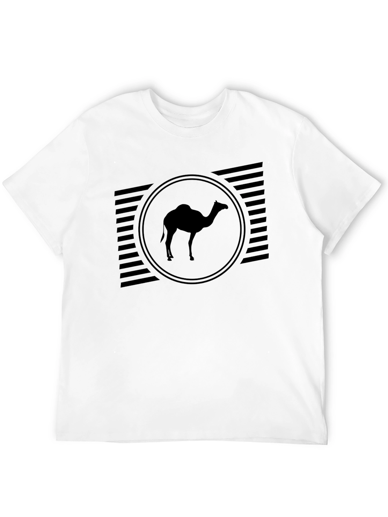 Camel Silhouette Graphic Tee - Black Casual Shirt