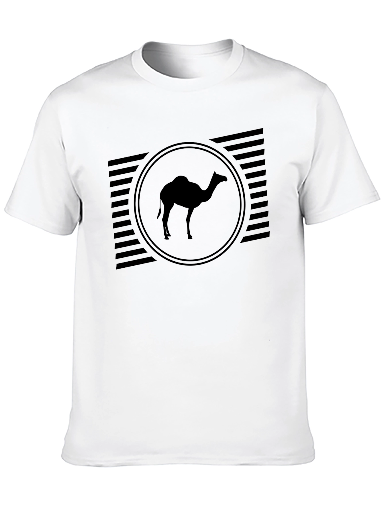 Camel Silhouette Graphic Tee - Black Casual Shirt