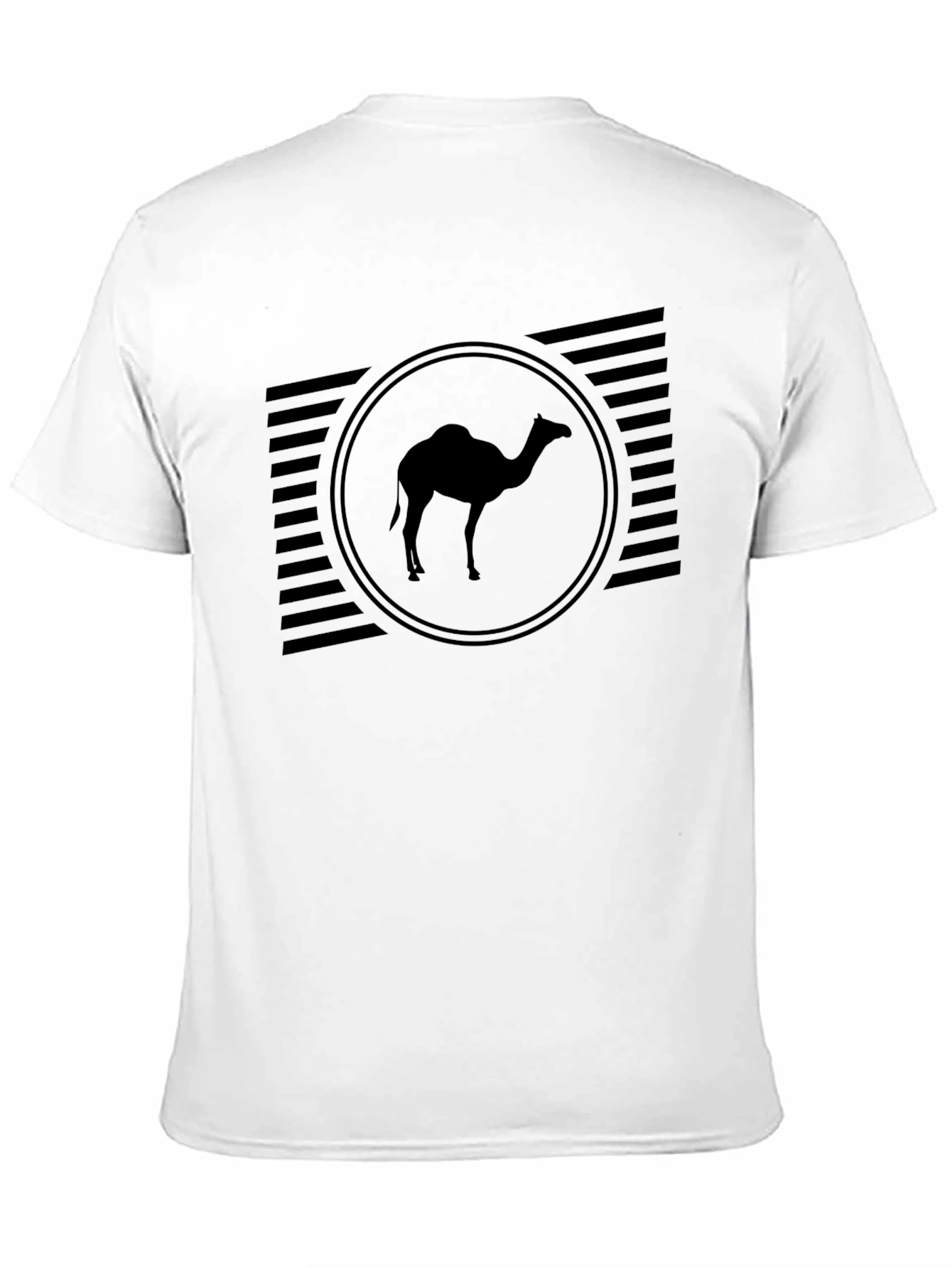 Camel Silhouette Graphic Tee - Black Casual Shirt
