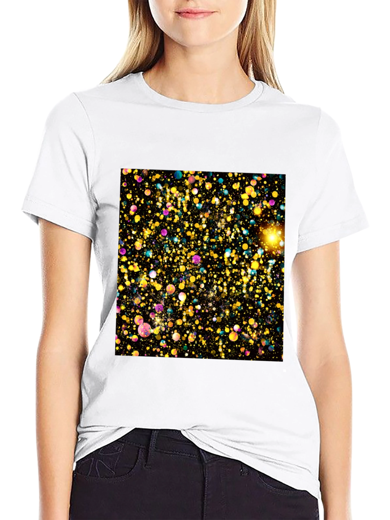 Galaxy Burst Black T-Shirt