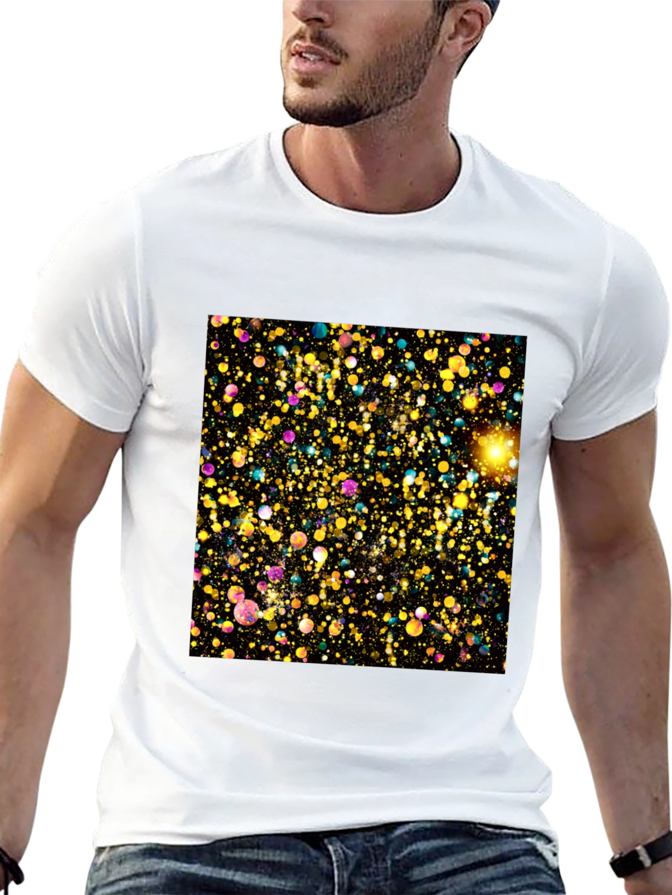 Galaxy Burst Black T-Shirt