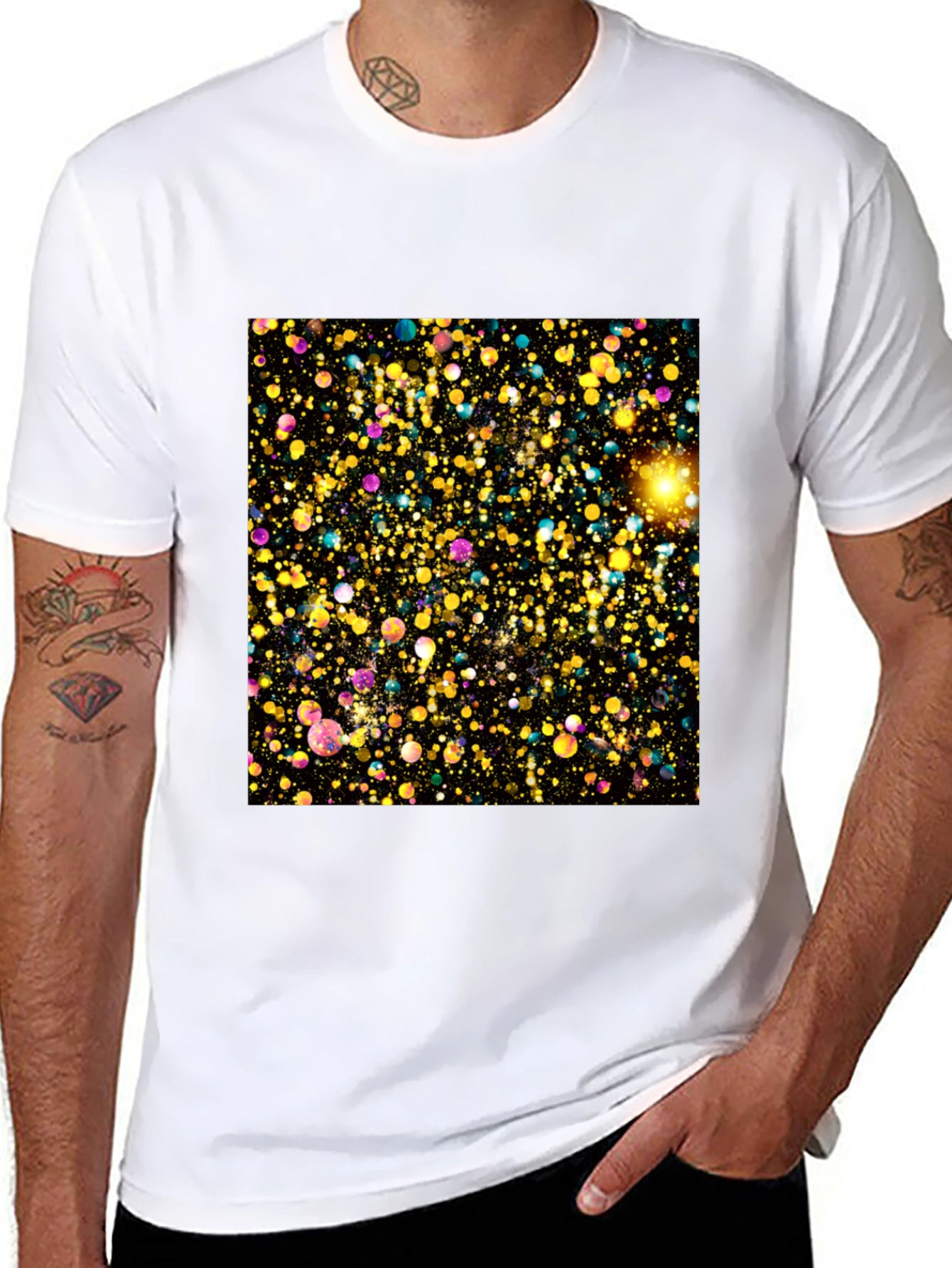 Galaxy Burst Black T-Shirt