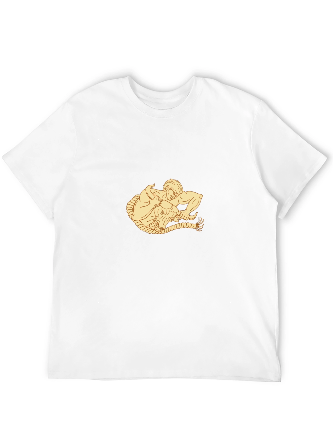 Black Graphic Tee - Hercules vs. Bull