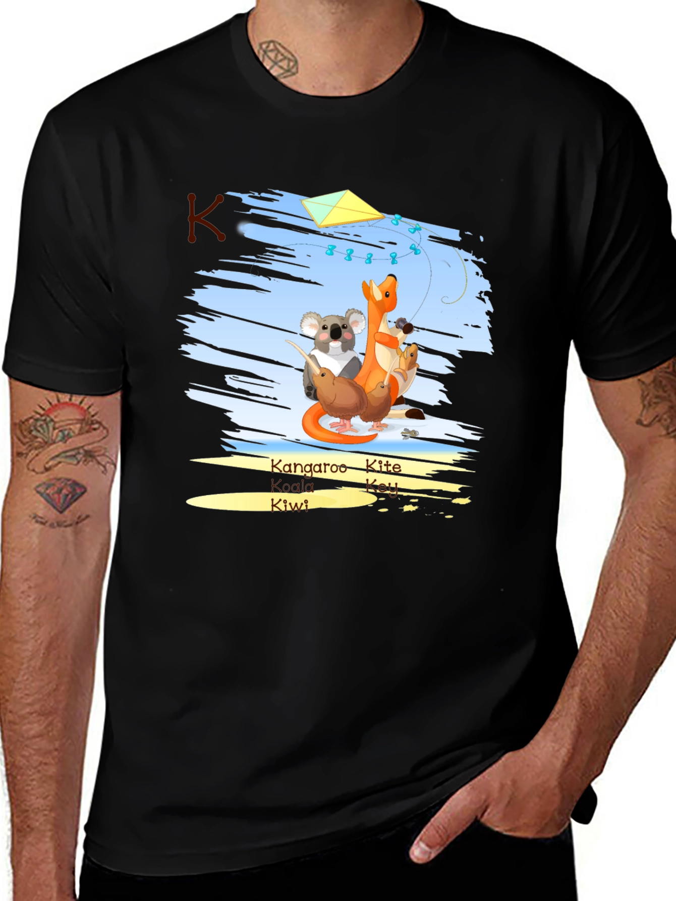 K is for: Kangaroo Kite Koala Kiwi T-Shirt