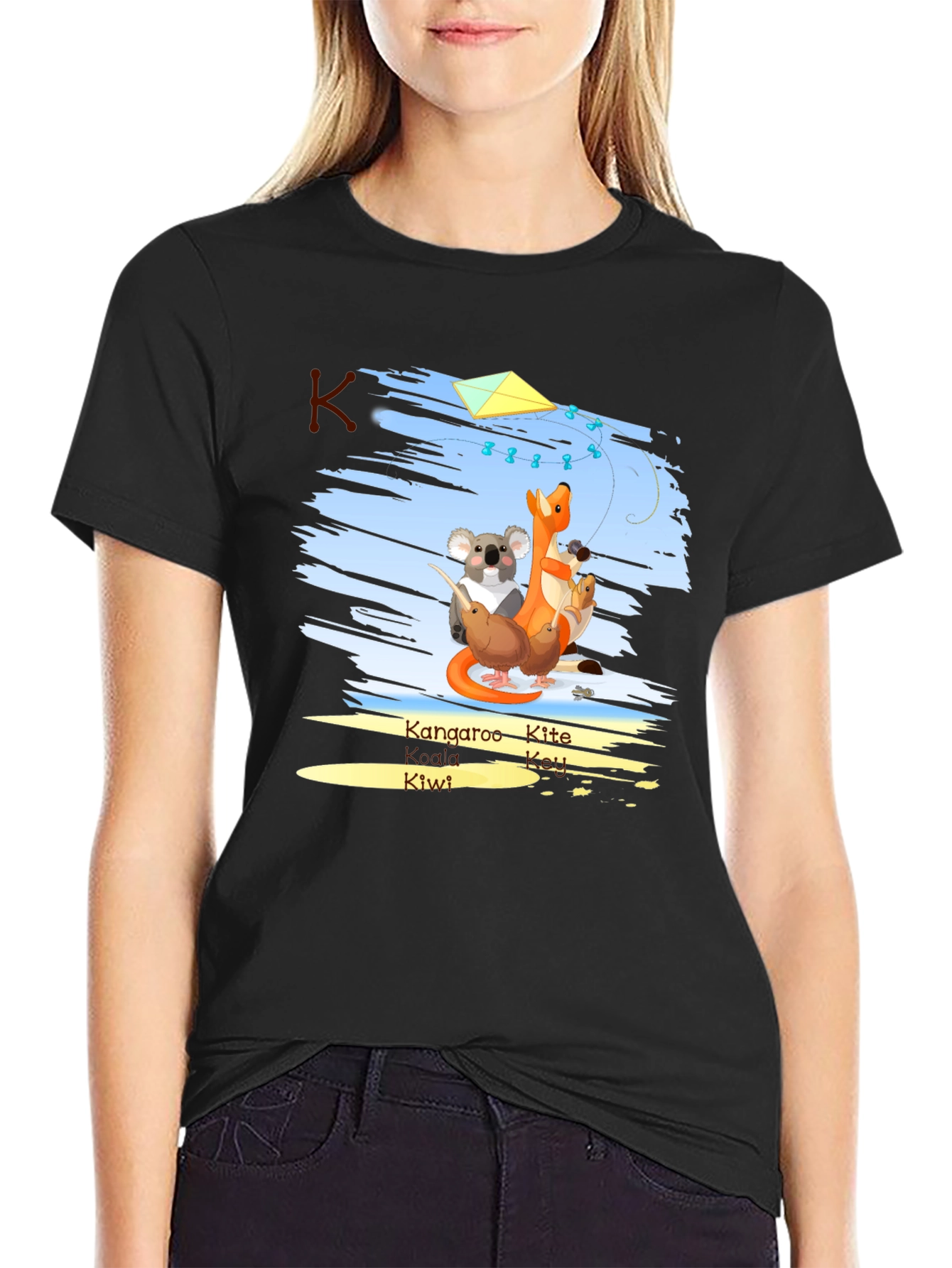 K is for: Kangaroo Kite Koala Kiwi T-Shirt