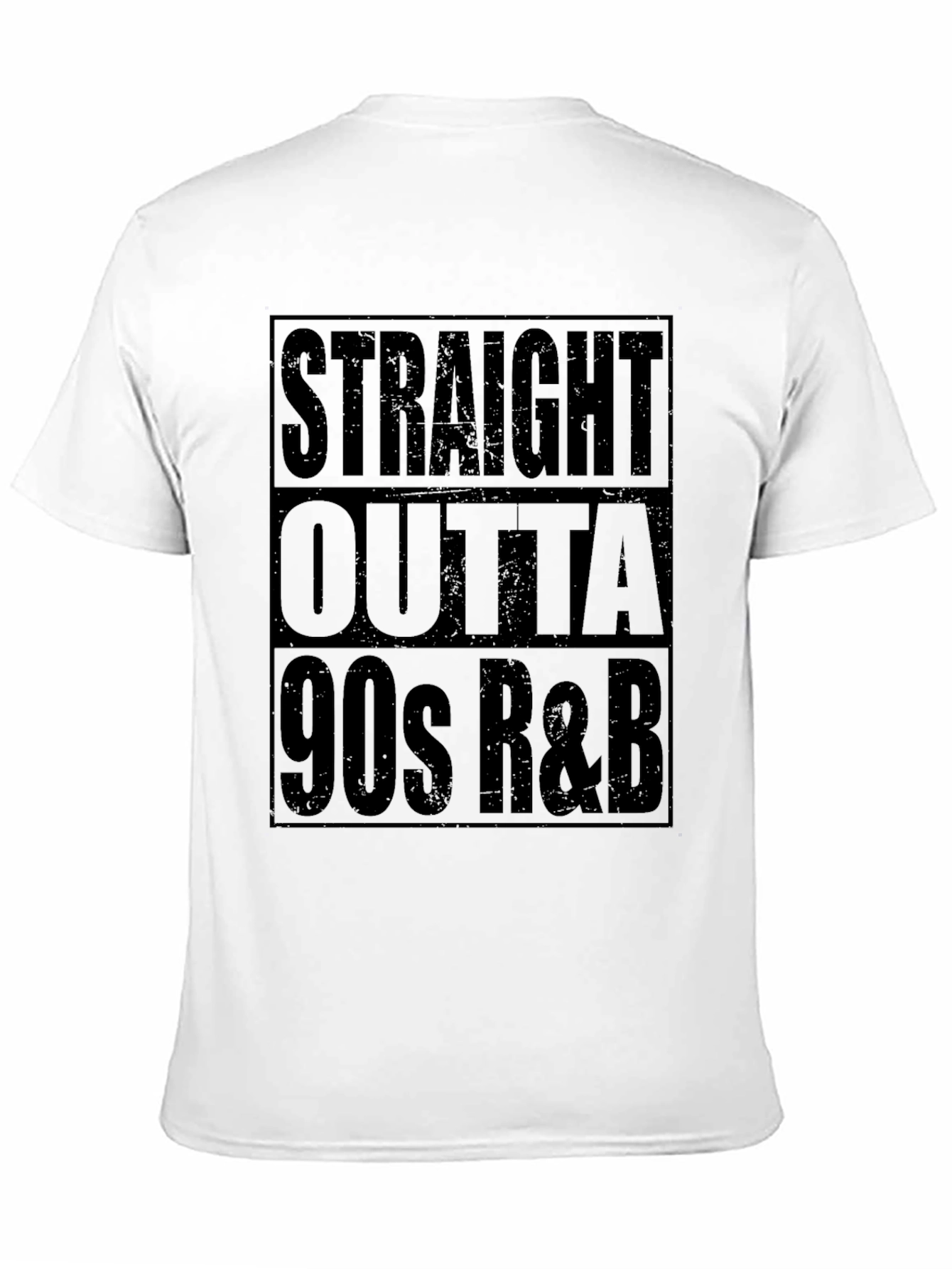 Straight Outta 90s R&B Black Graphic T-Shirt