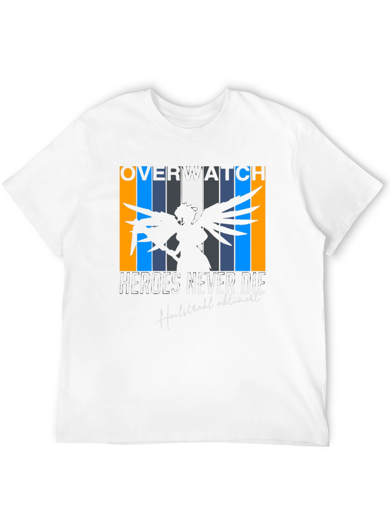 Overwatch Mercy Heroes Never Die Graphic Tee