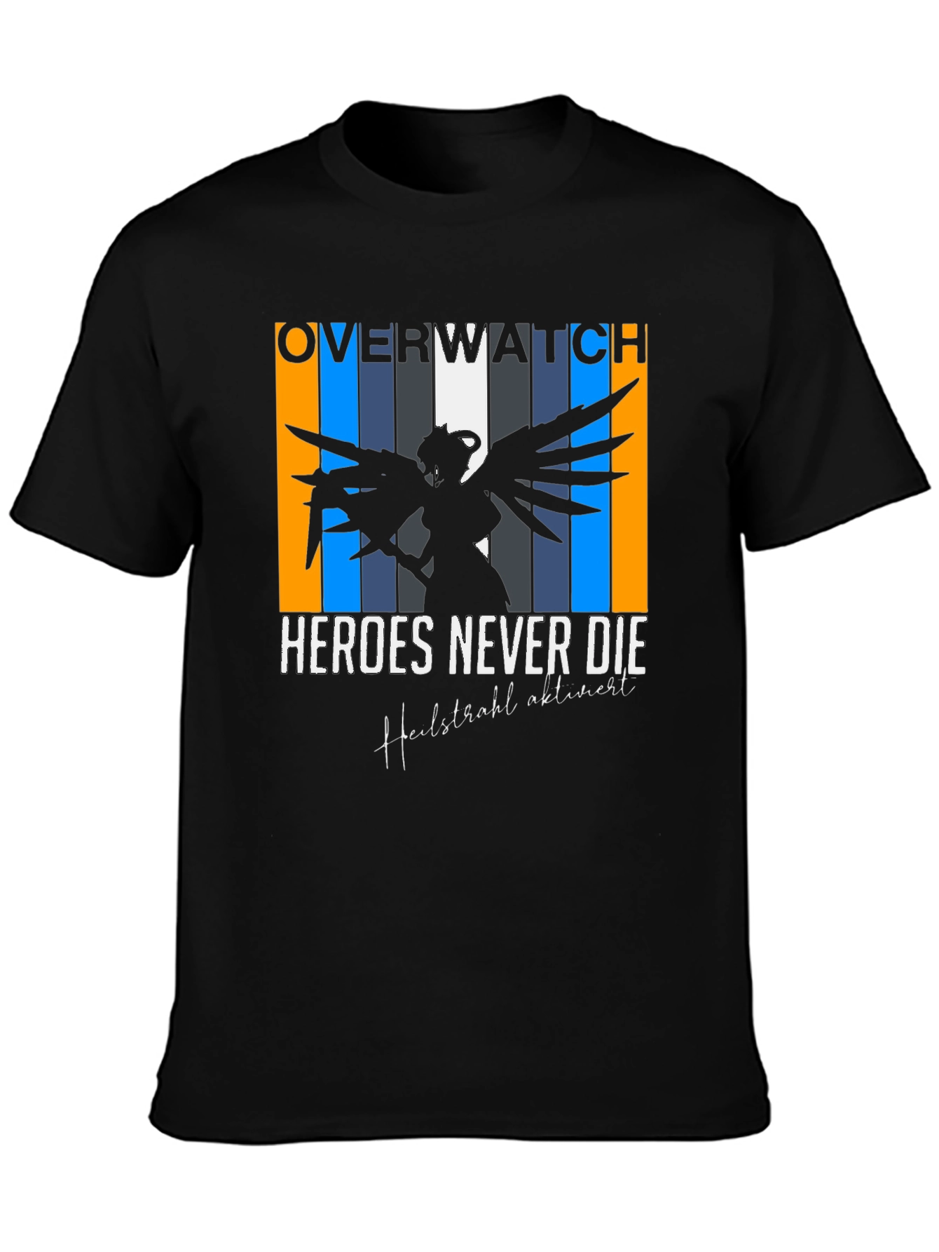 Overwatch Mercy Heroes Never Die Graphic Tee