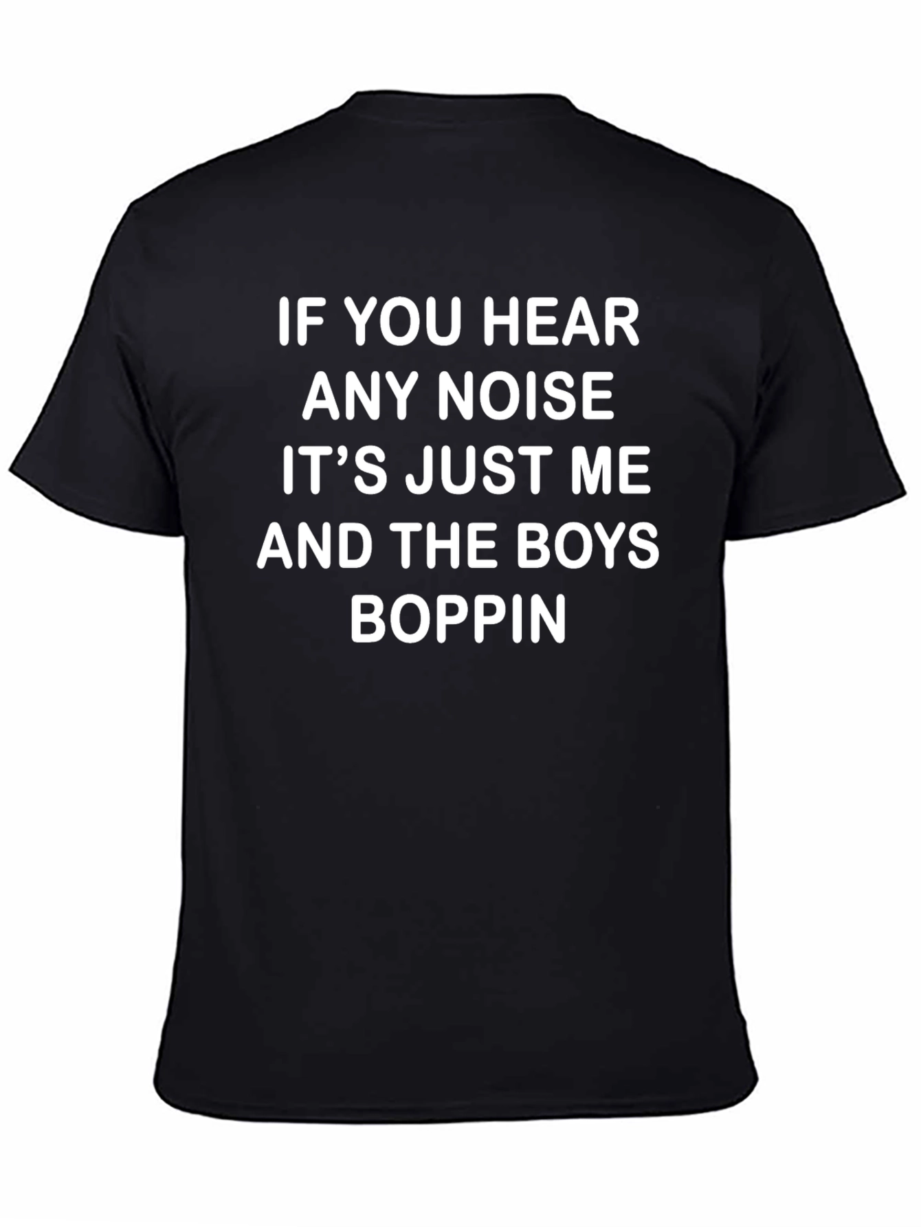 Funny Boppin Graphic Tee - Mens Black T-Shirt