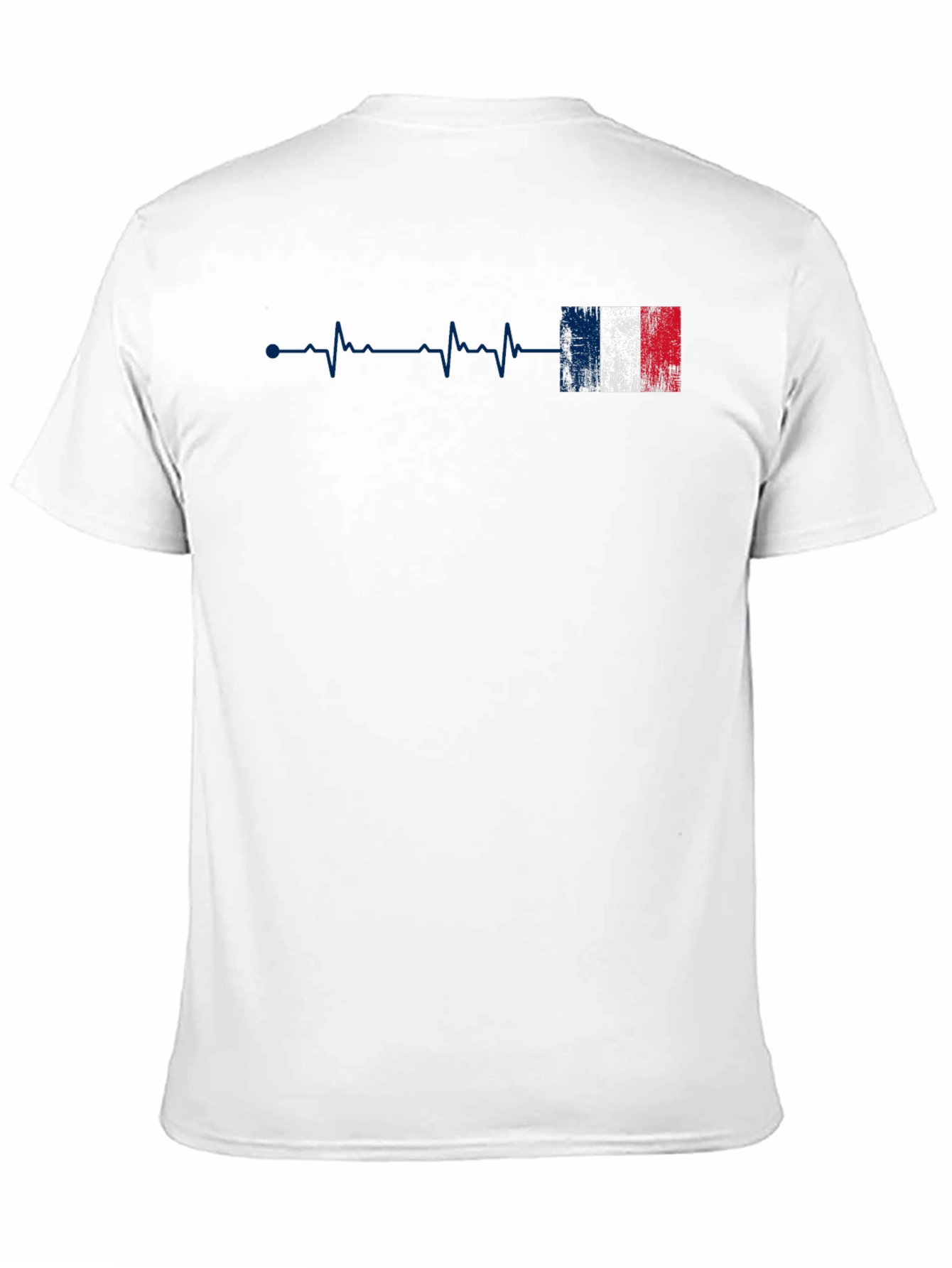 France Flag Heartbeat Graphic T-Shirt