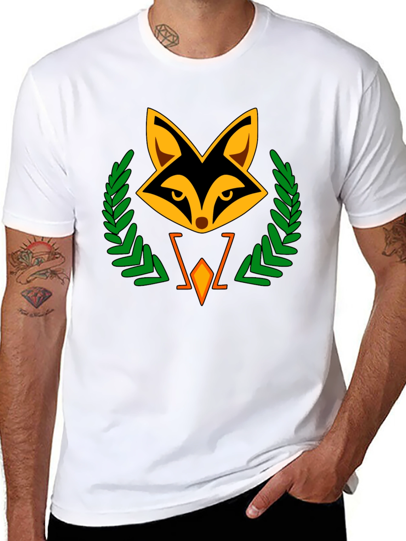 Fox Emblem Black T-Shirt - Stylish & Unique Design