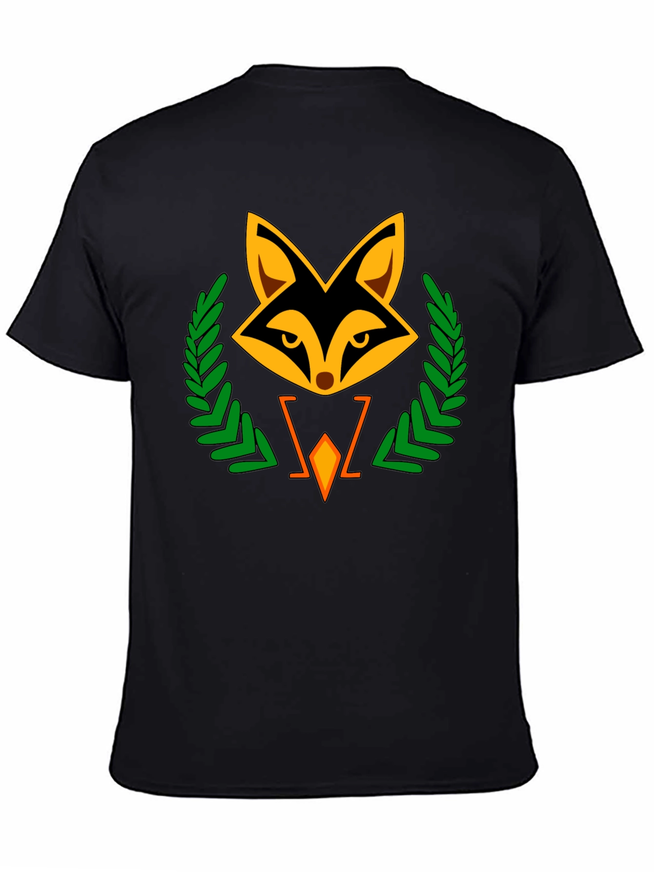 Fox Emblem Black T-Shirt - Stylish & Unique Design