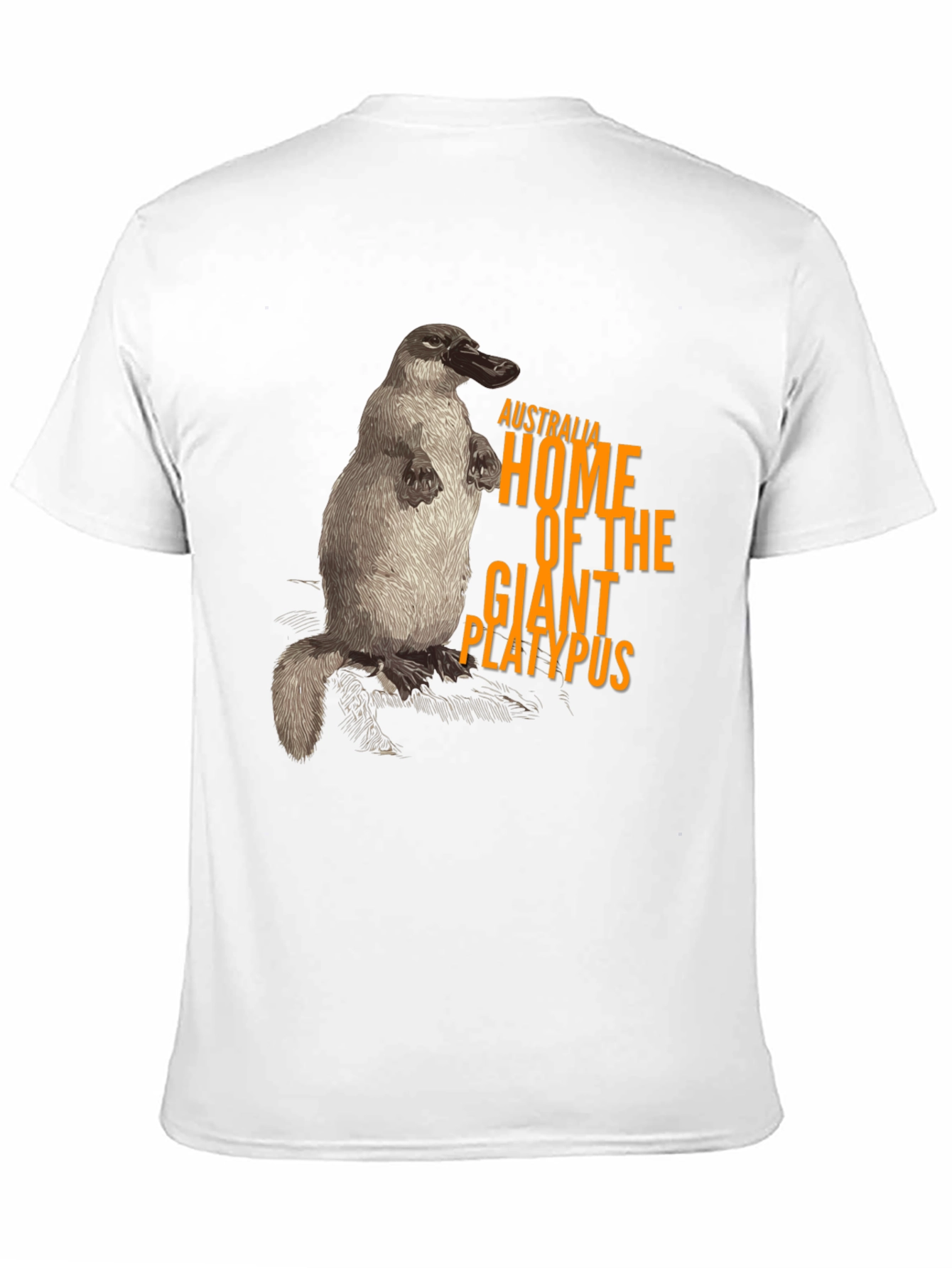 Australia Giant Platypus Graphic Tee - Black