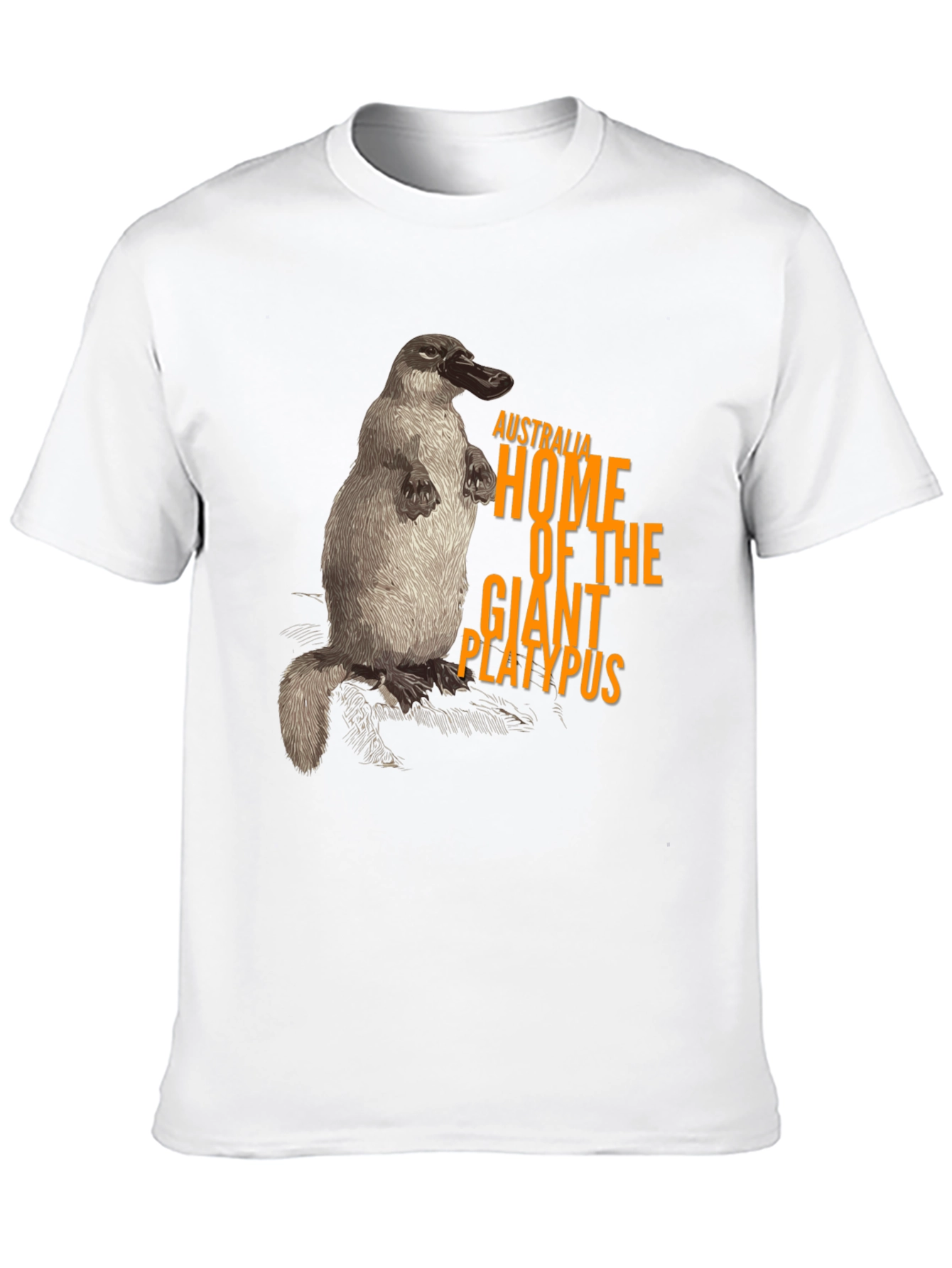 Australia Giant Platypus Graphic Tee - Black