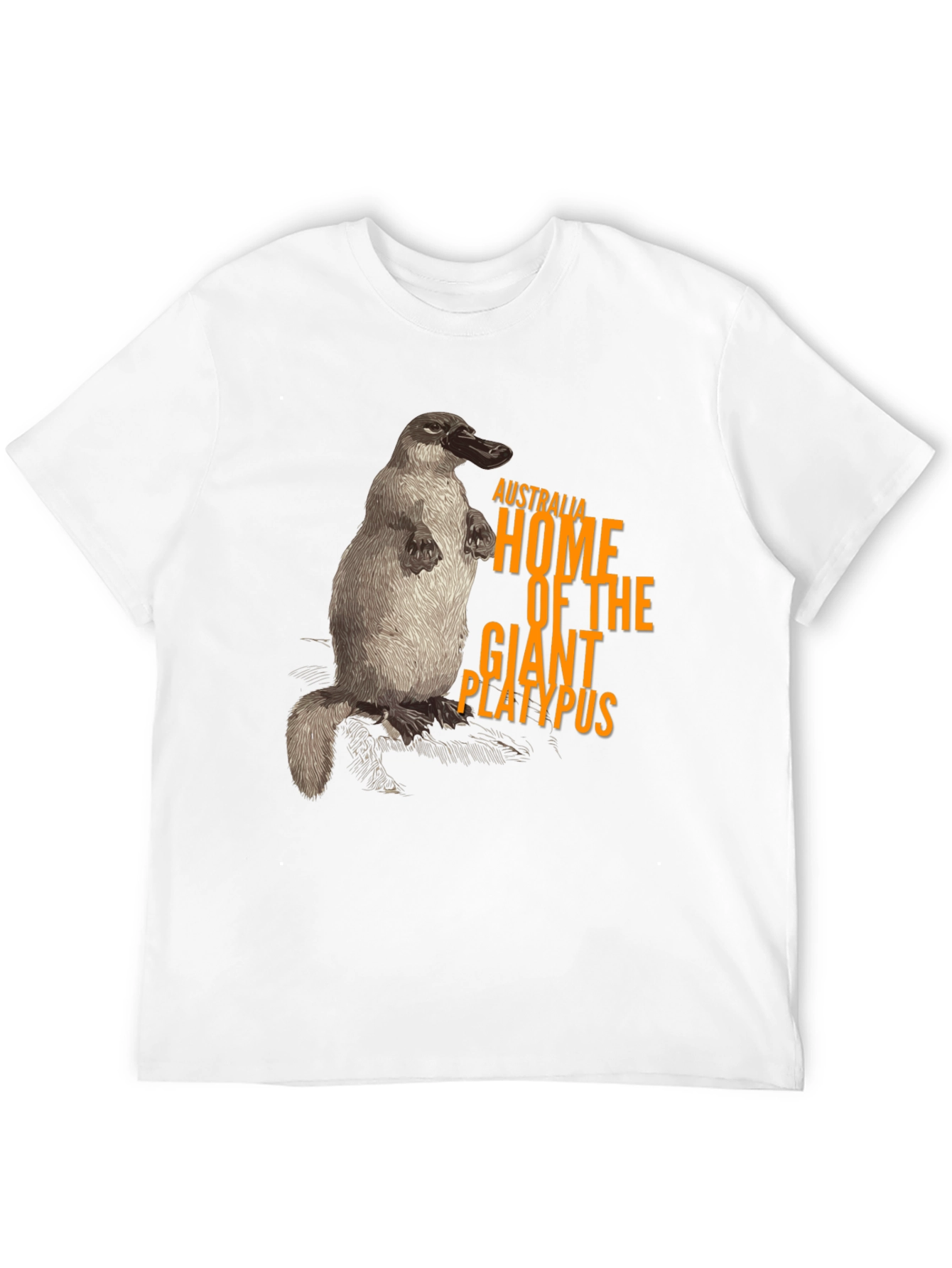 Australia Giant Platypus Graphic Tee - Black