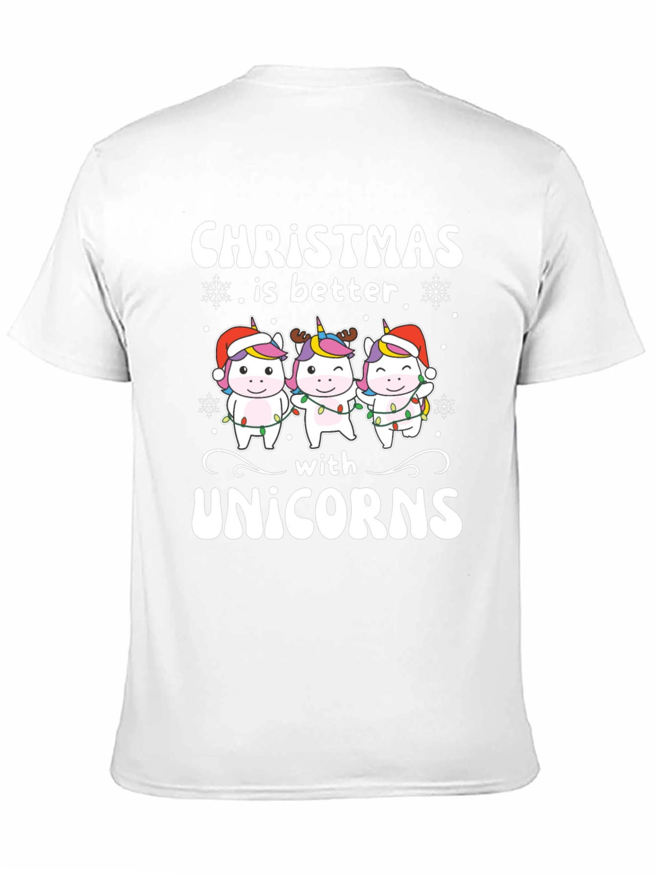 Christmas Unicorn T-Shirt Festive Holiday Tee
