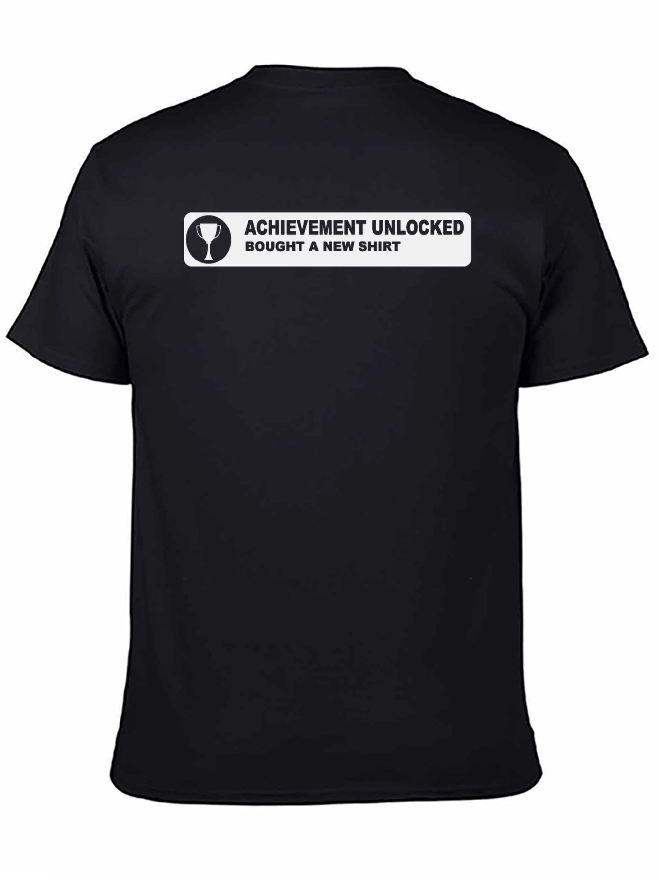 Achievement Unlocked New Shirt Funny Black Graphic Tee
