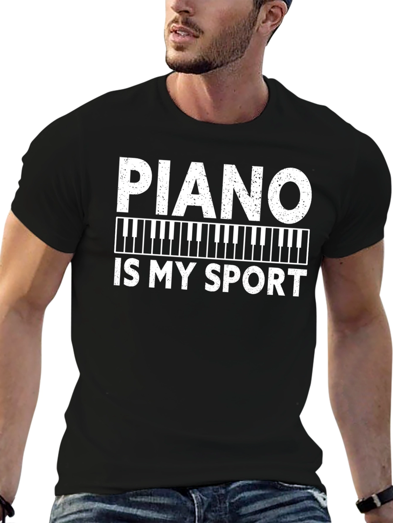 Piano Is My Sport Graphic Tee