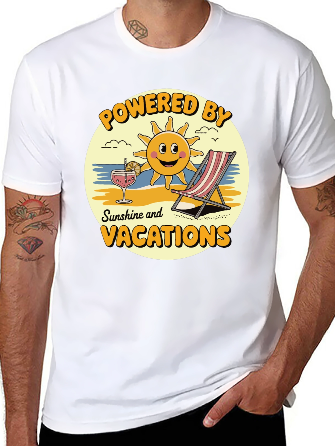 Powered by Sunshine Vacation T-Shirt