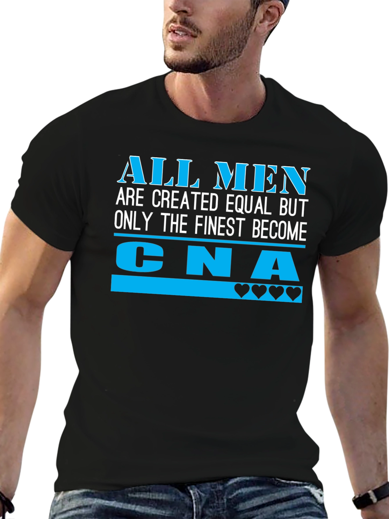 Finest CNA Mens Black T-Shirt