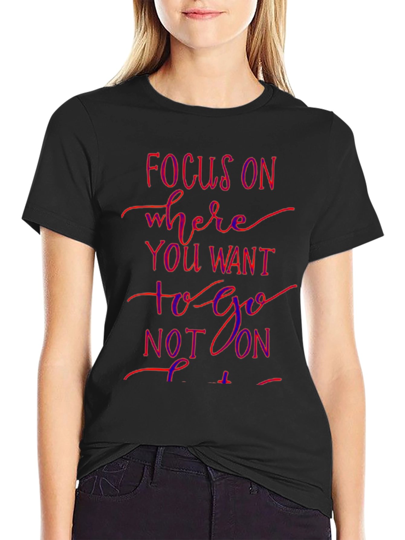 Focus On Graphic T-Shirt - Motivational Tee