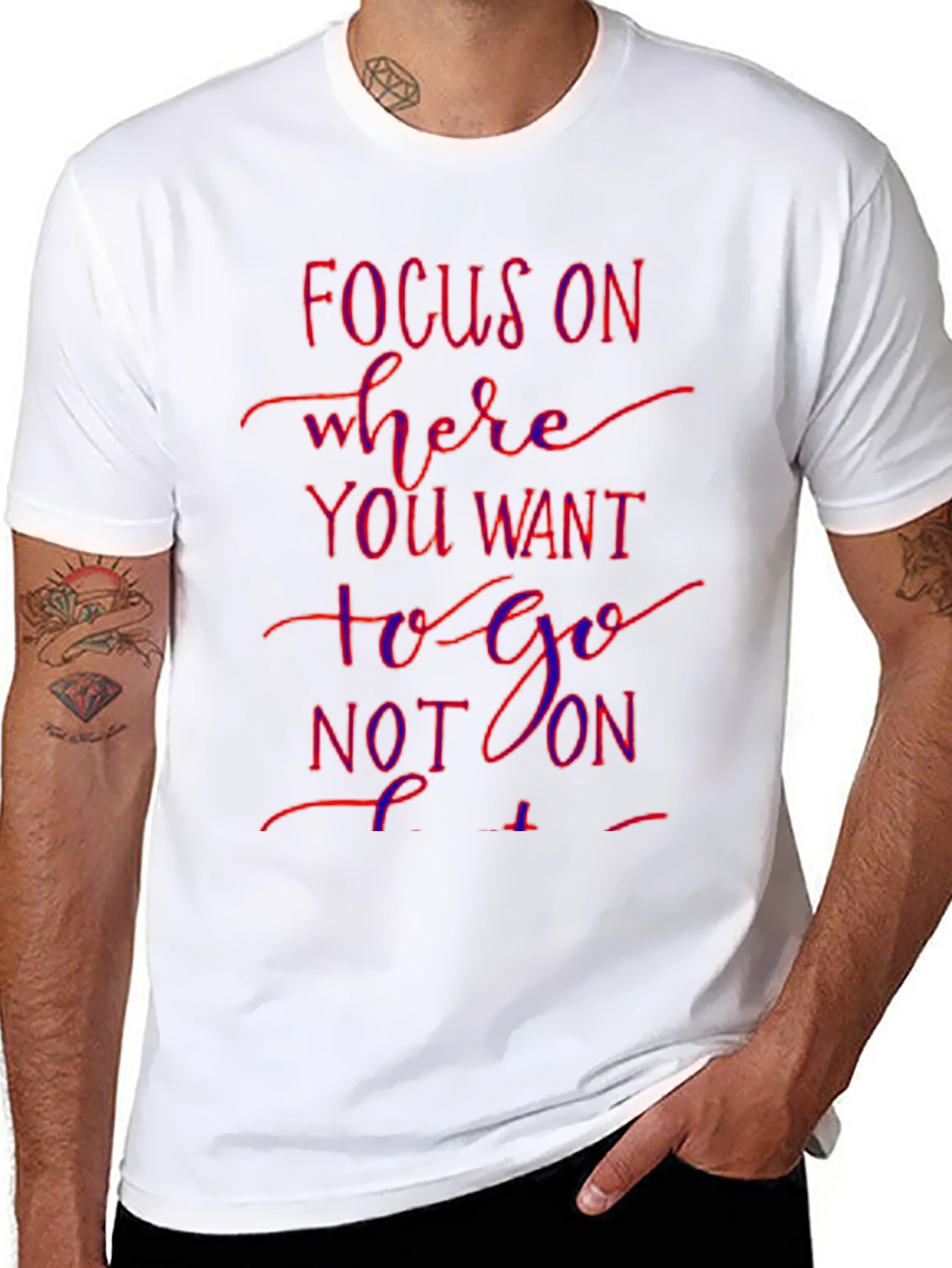 Focus On Graphic T-Shirt - Motivational Tee