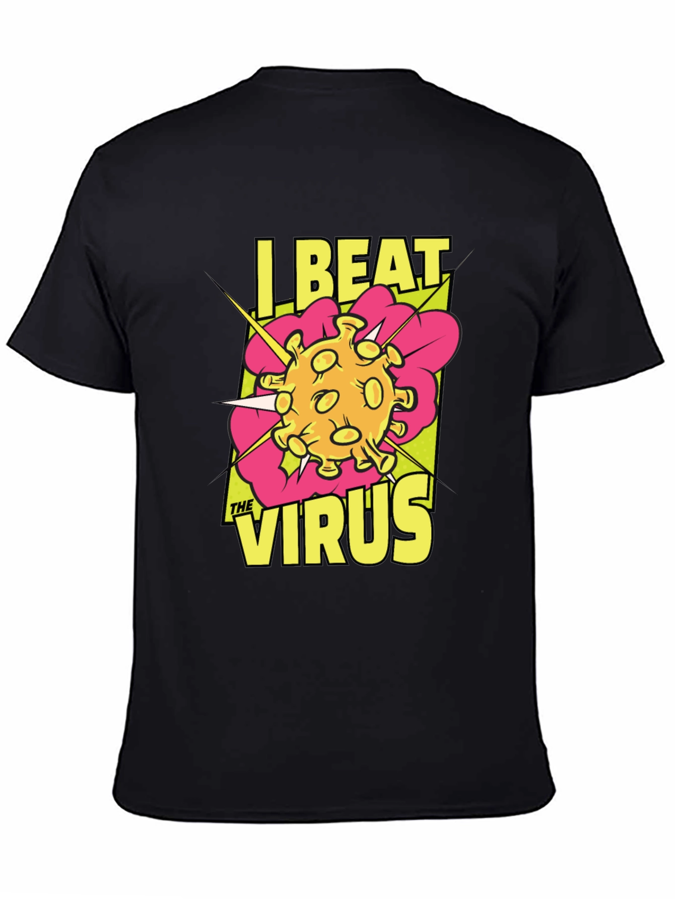 I Beat The Virus T-Shirt - Graphic Novel Style