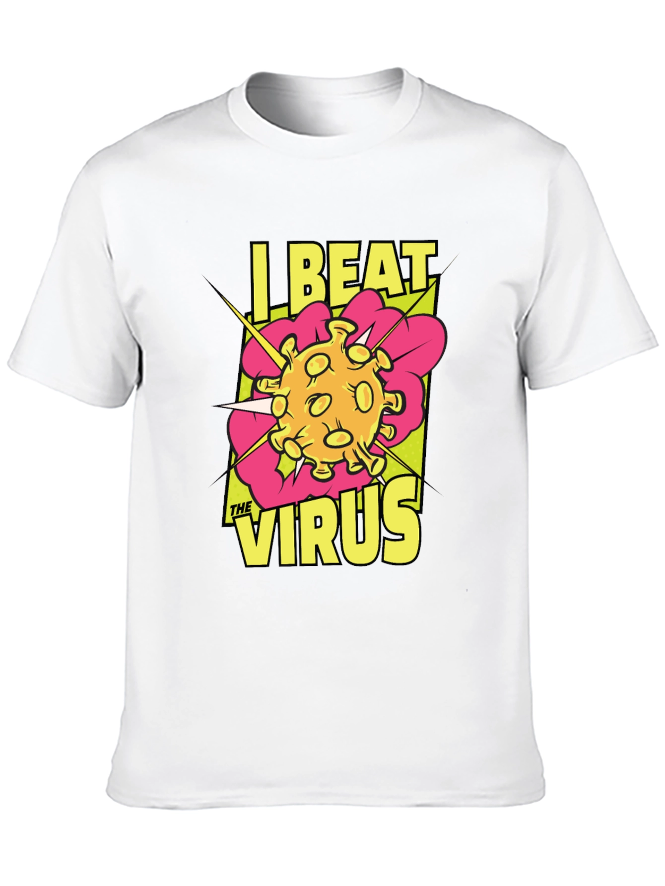I Beat The Virus T-Shirt - Graphic Novel Style