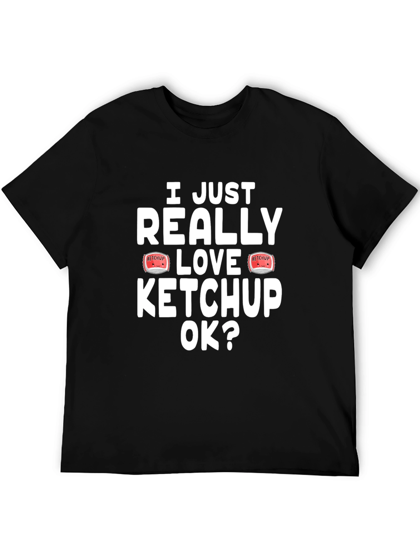 I Love Ketchup T-Shirt - Novelty Graphic Tee