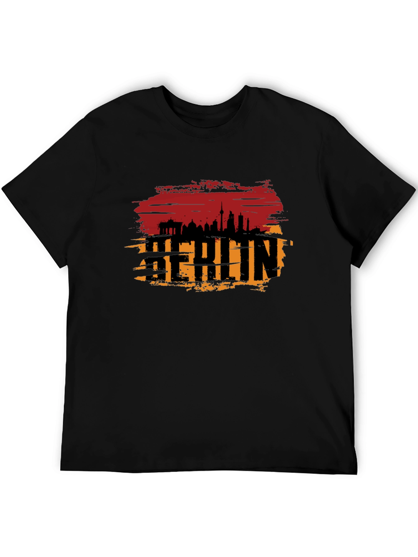 Berlin Skyline T-Shirt - Grunge Style