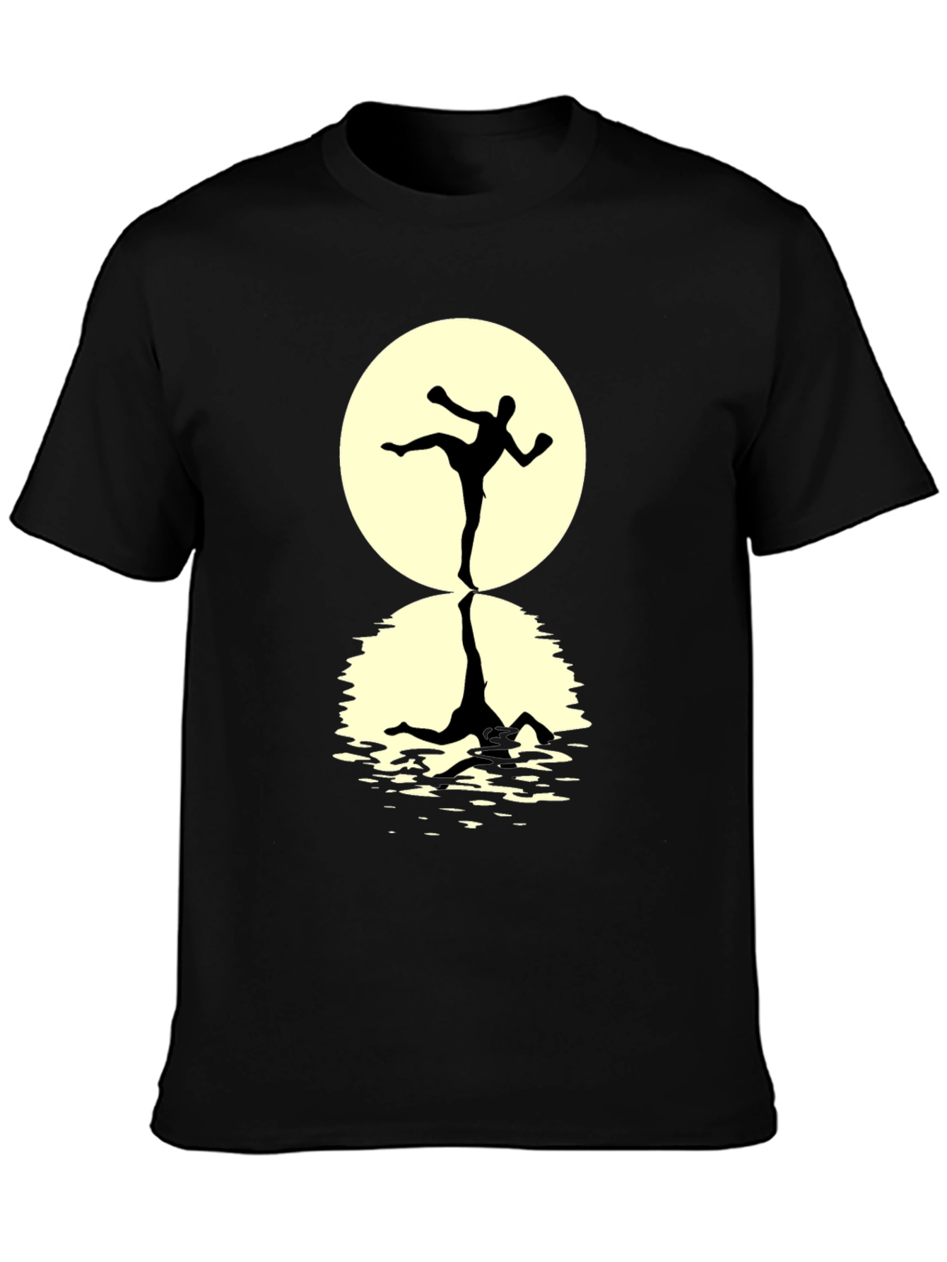 Martial Arts T-Shirt: Kickboxer Silhouette