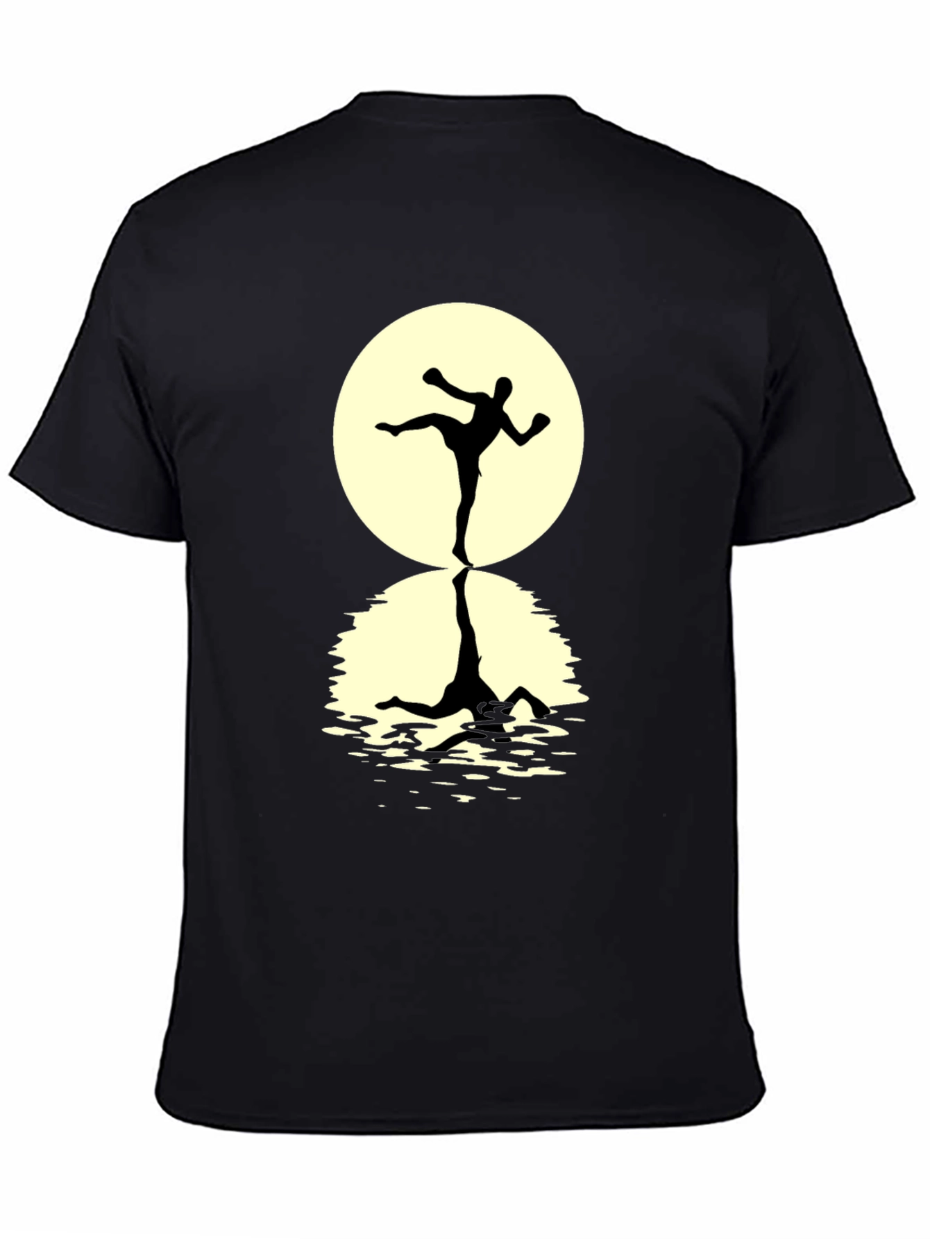 Martial Arts T-Shirt: Kickboxer Silhouette