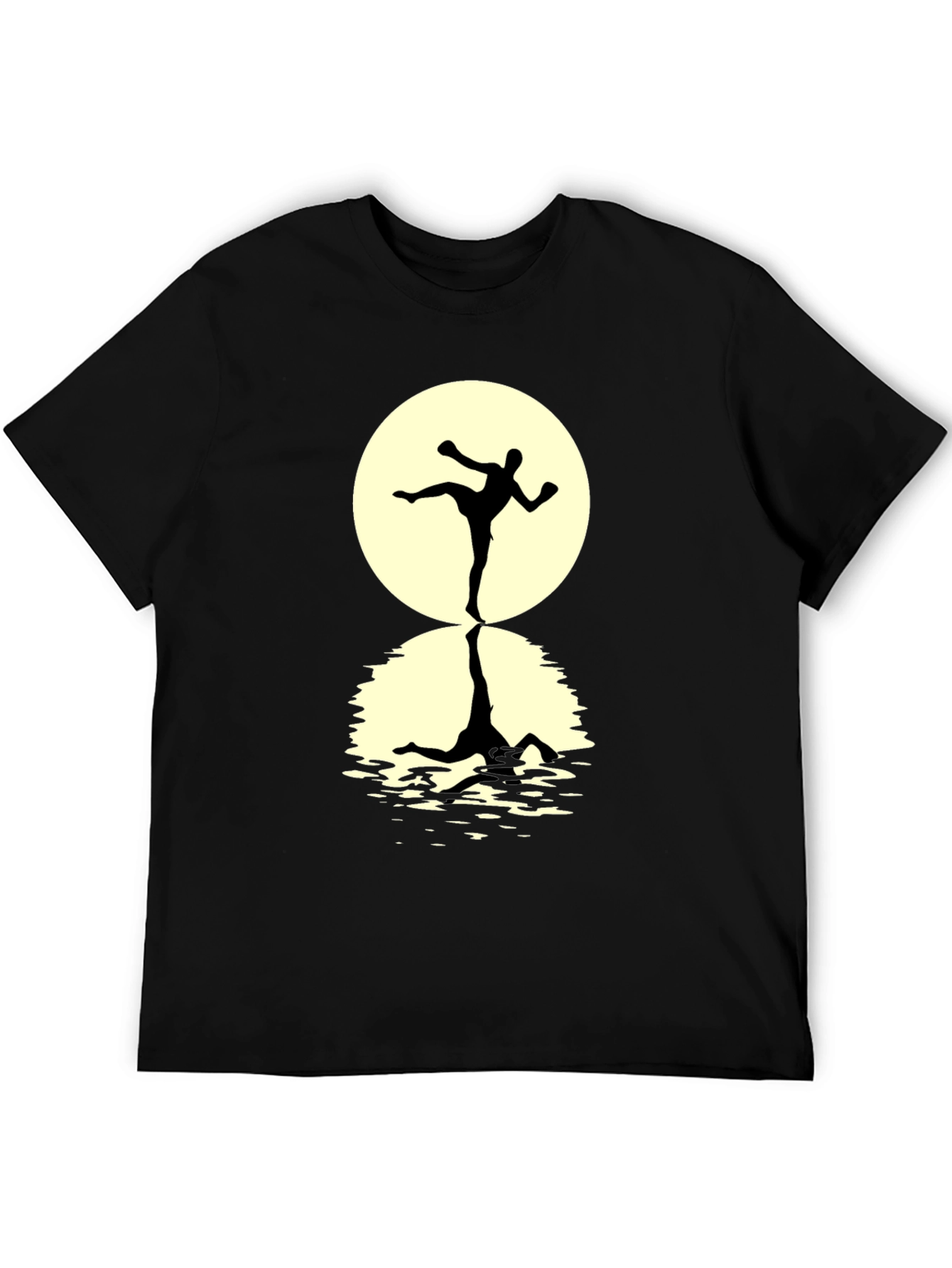 Martial Arts T-Shirt: Kickboxer Silhouette