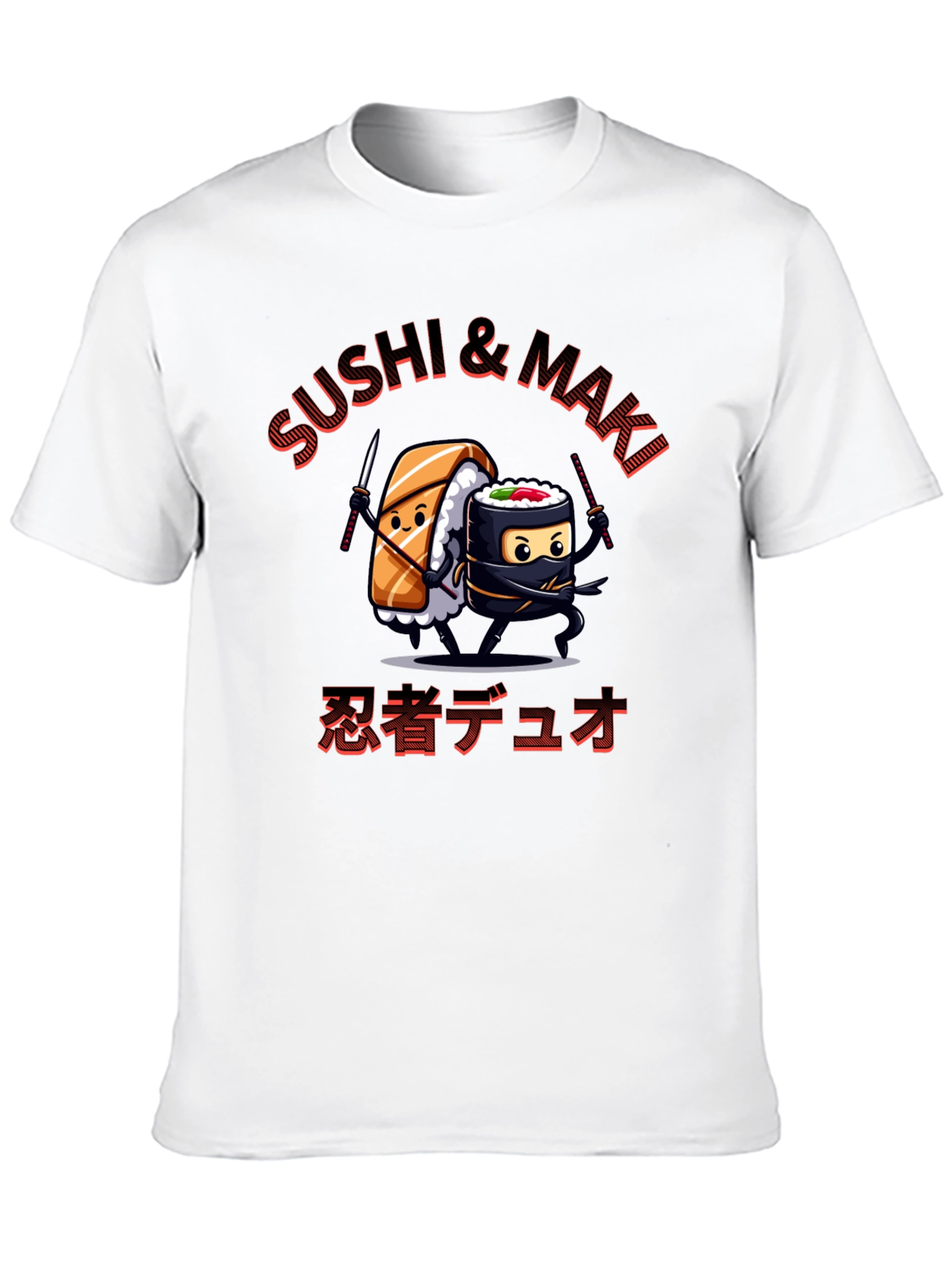 Sushi & Maki Ninja Duo Graphic T-Shirt