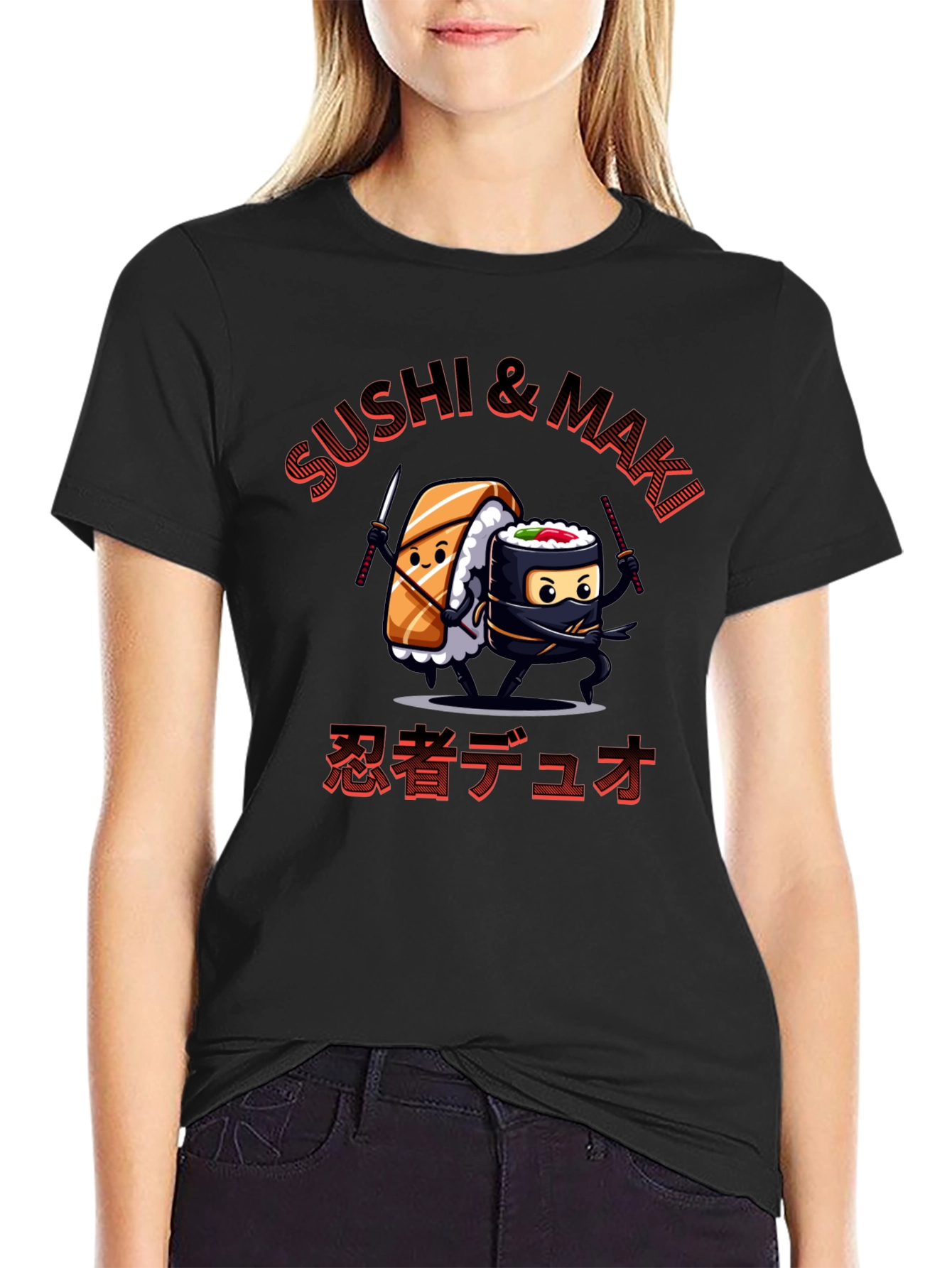 Sushi & Maki Ninja Duo Graphic T-Shirt
