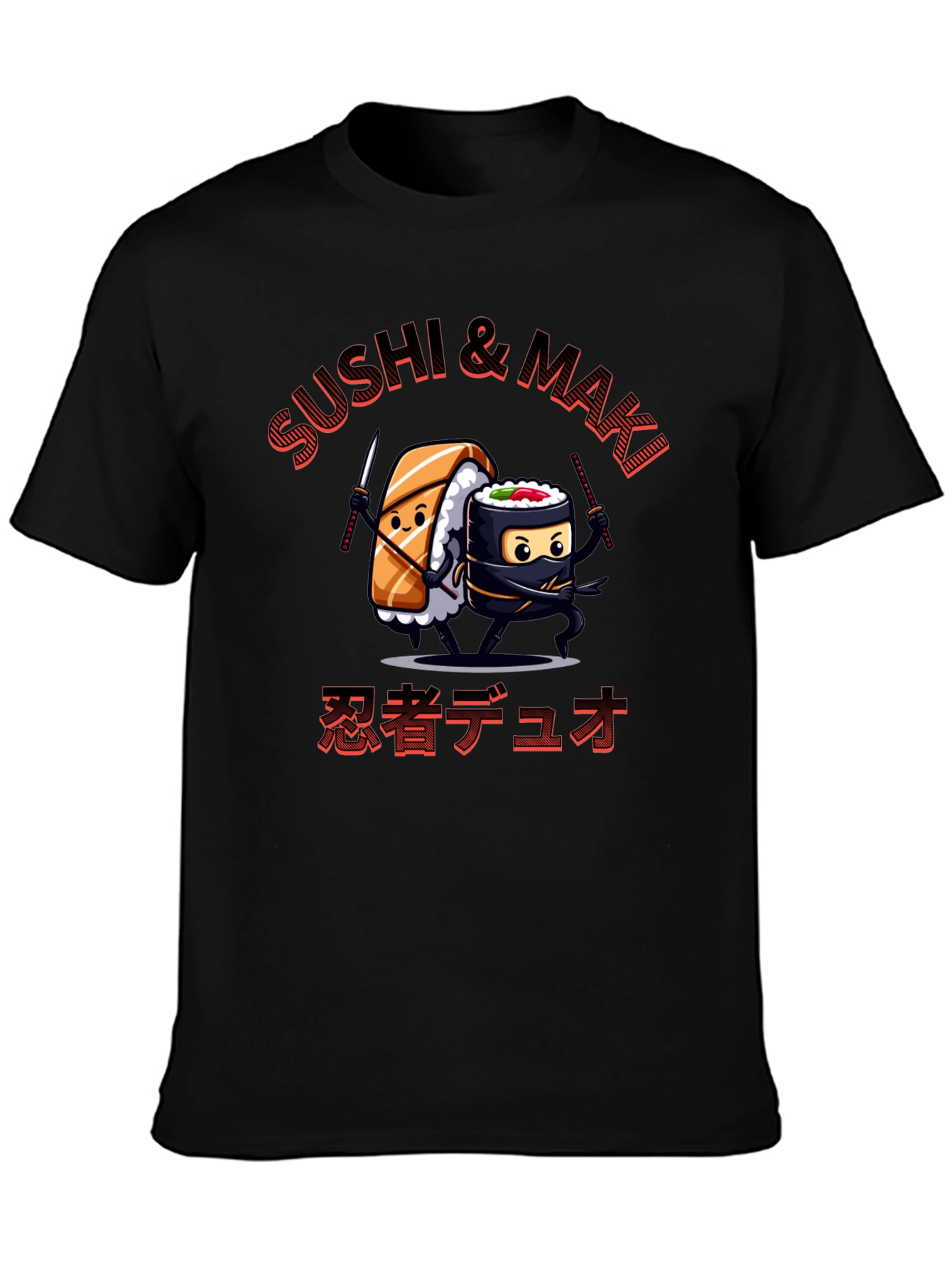 Sushi & Maki Ninja Duo Graphic T-Shirt