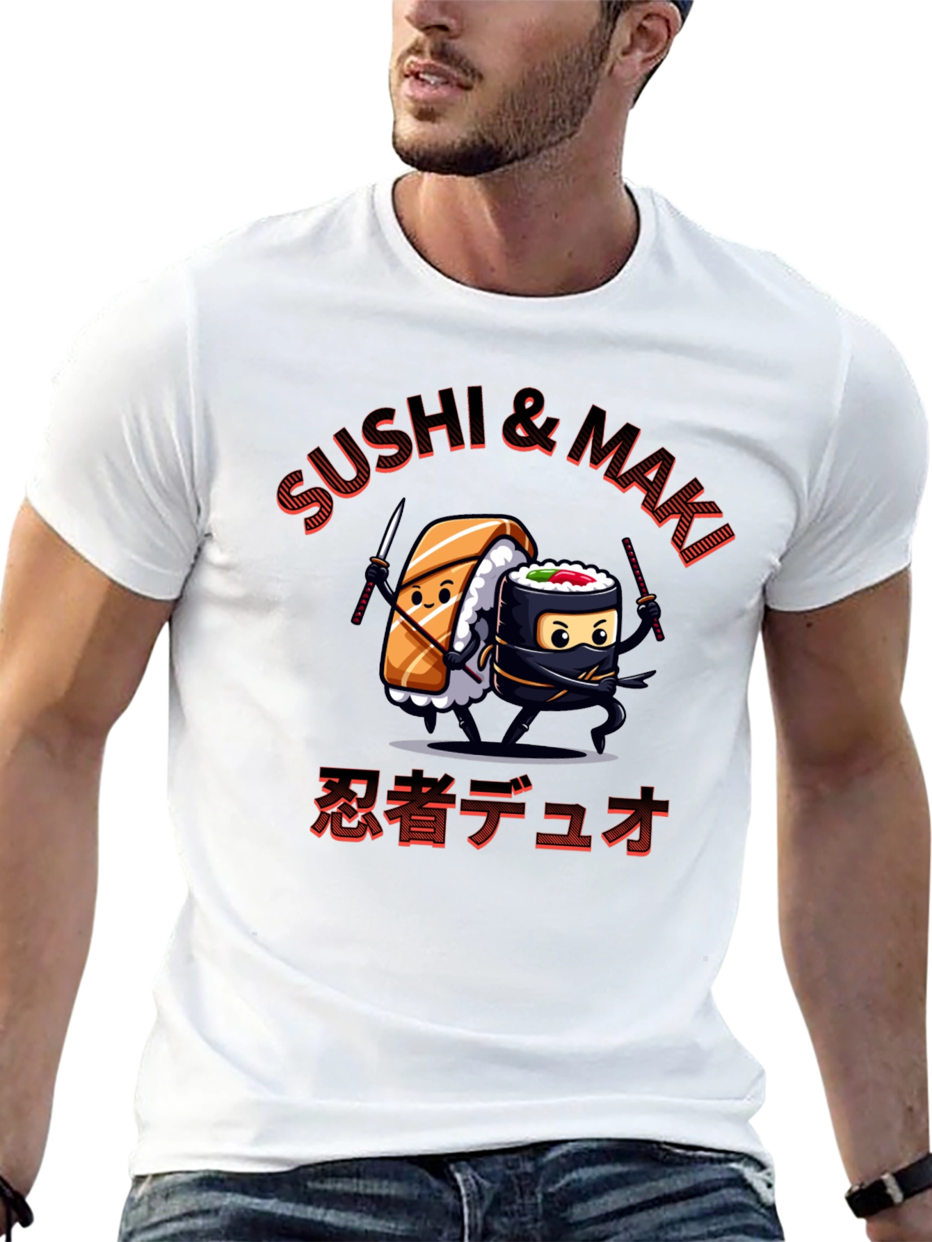 Sushi & Maki Ninja Duo Graphic T-Shirt