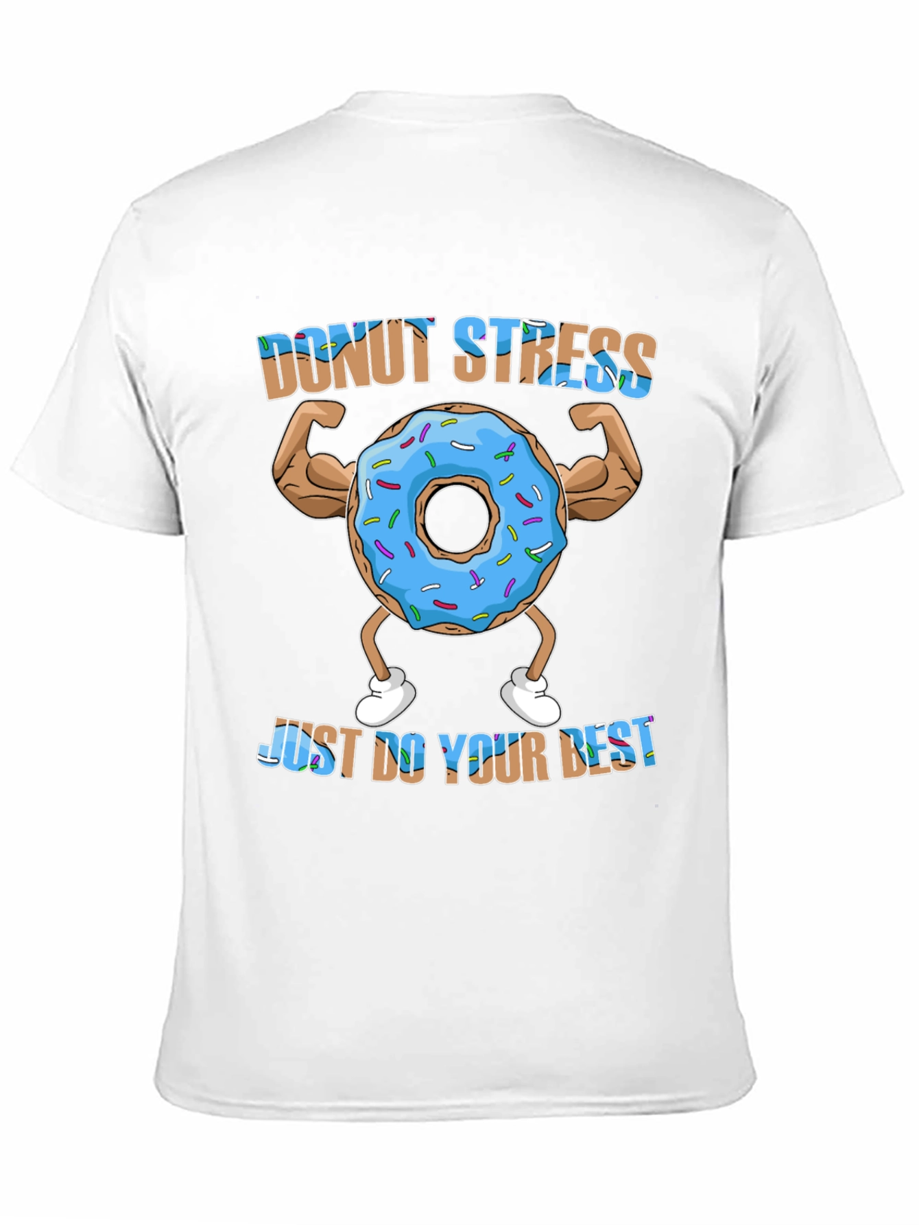 Donut Stress Funny Workout T-Shirt