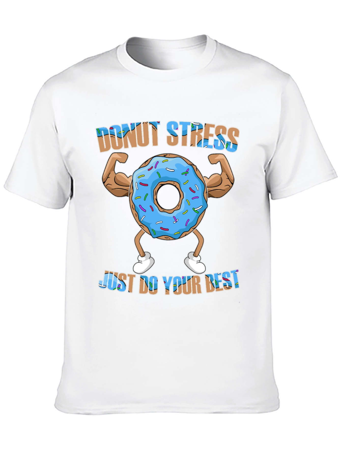Donut Stress Funny Workout T-Shirt