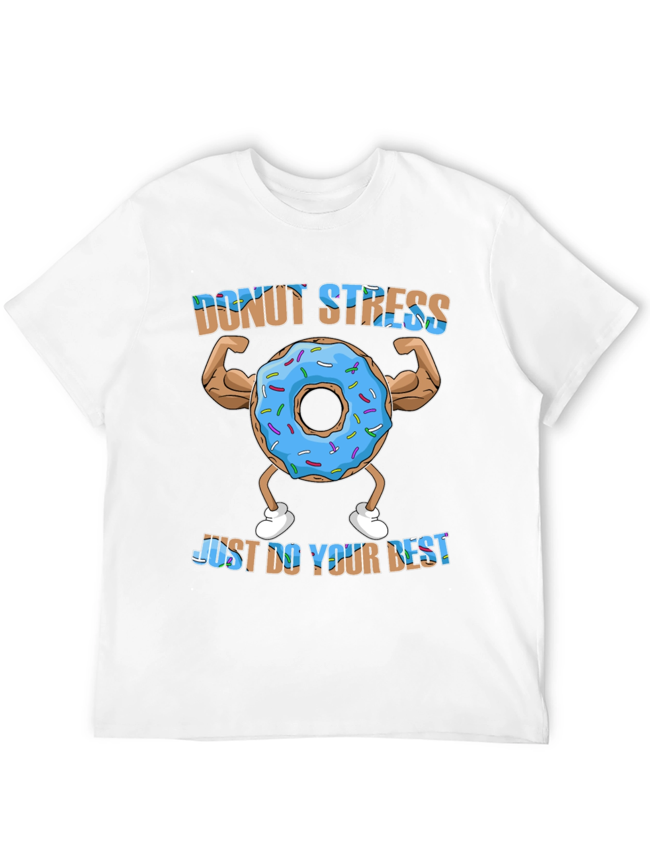 Donut Stress Funny Workout T-Shirt