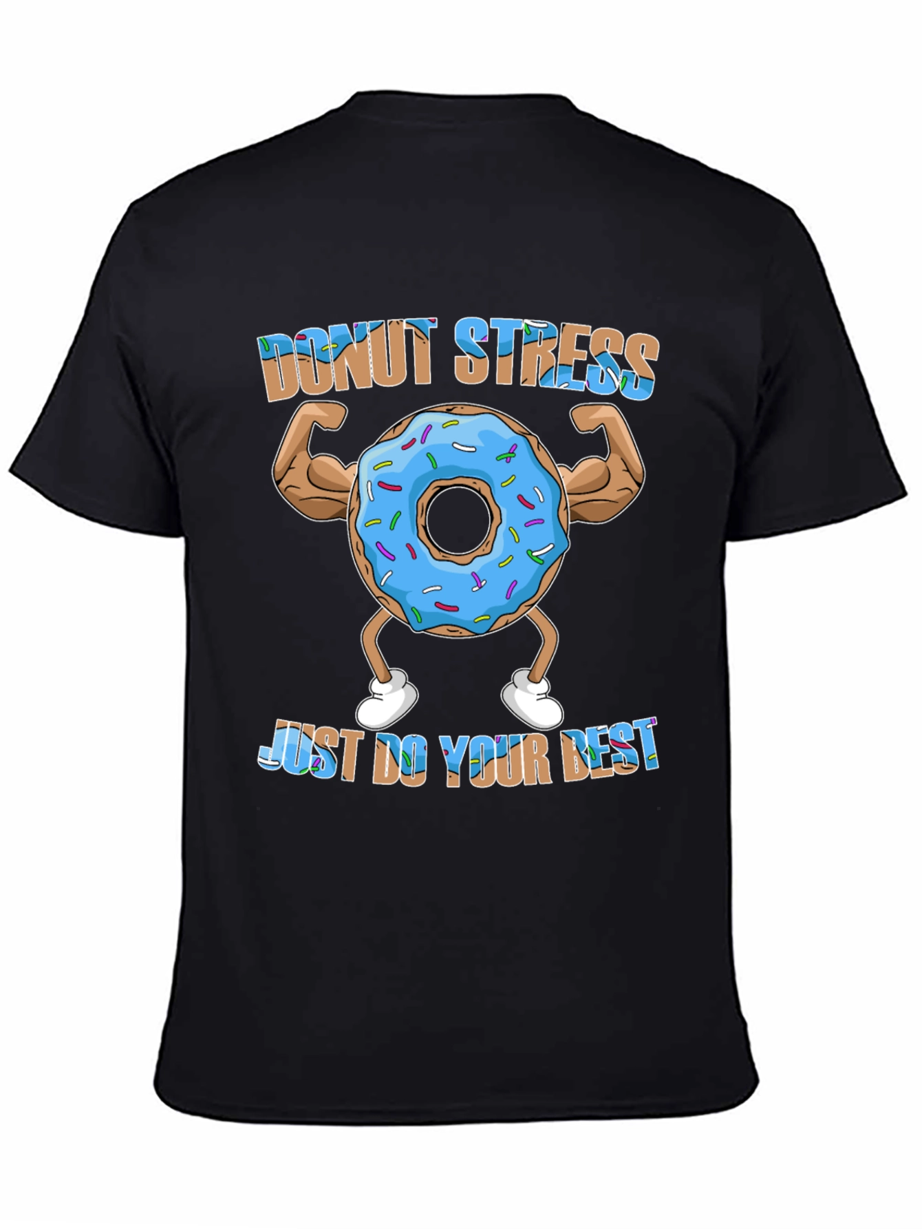 Donut Stress Funny Workout T-Shirt