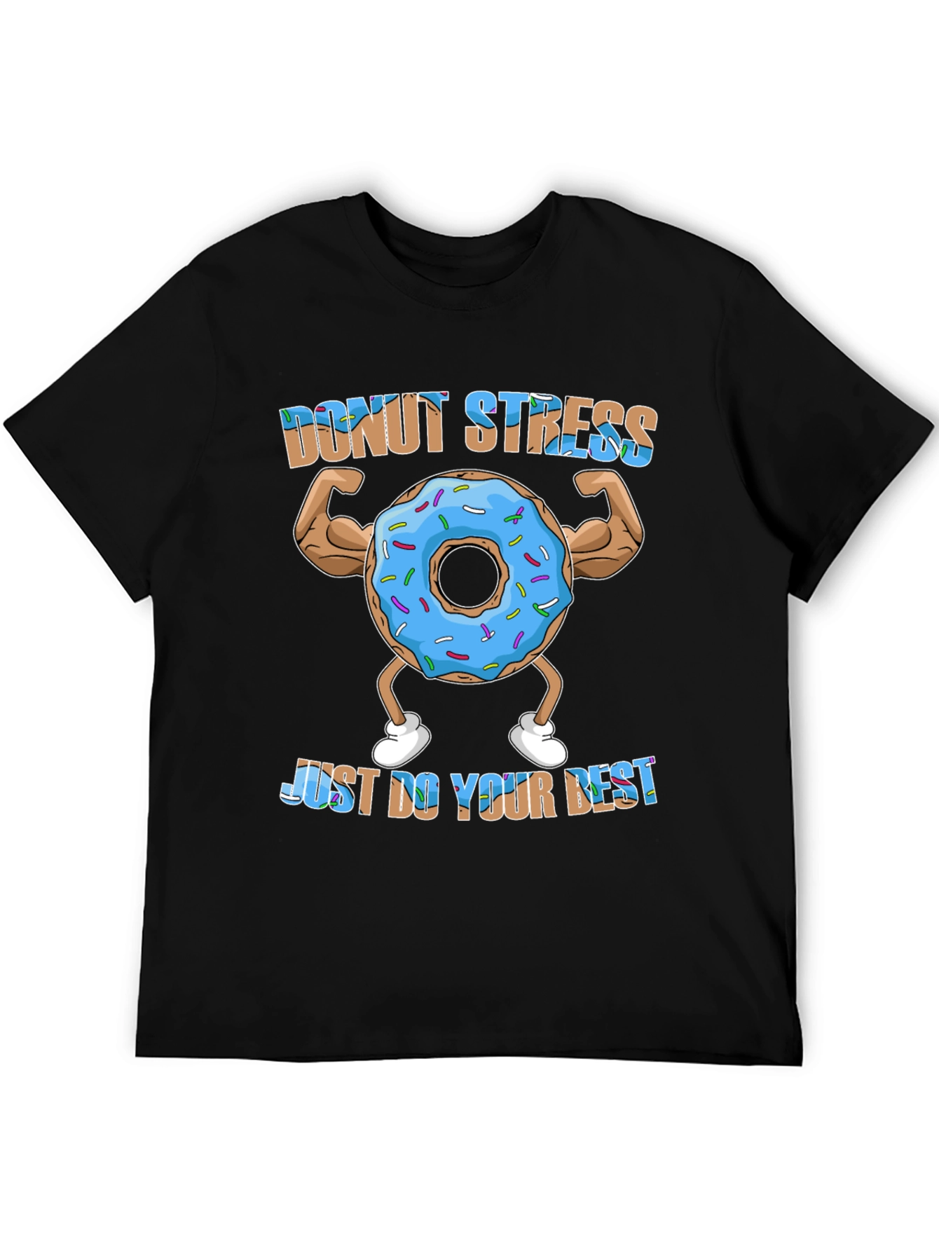 Donut Stress Funny Workout T-Shirt