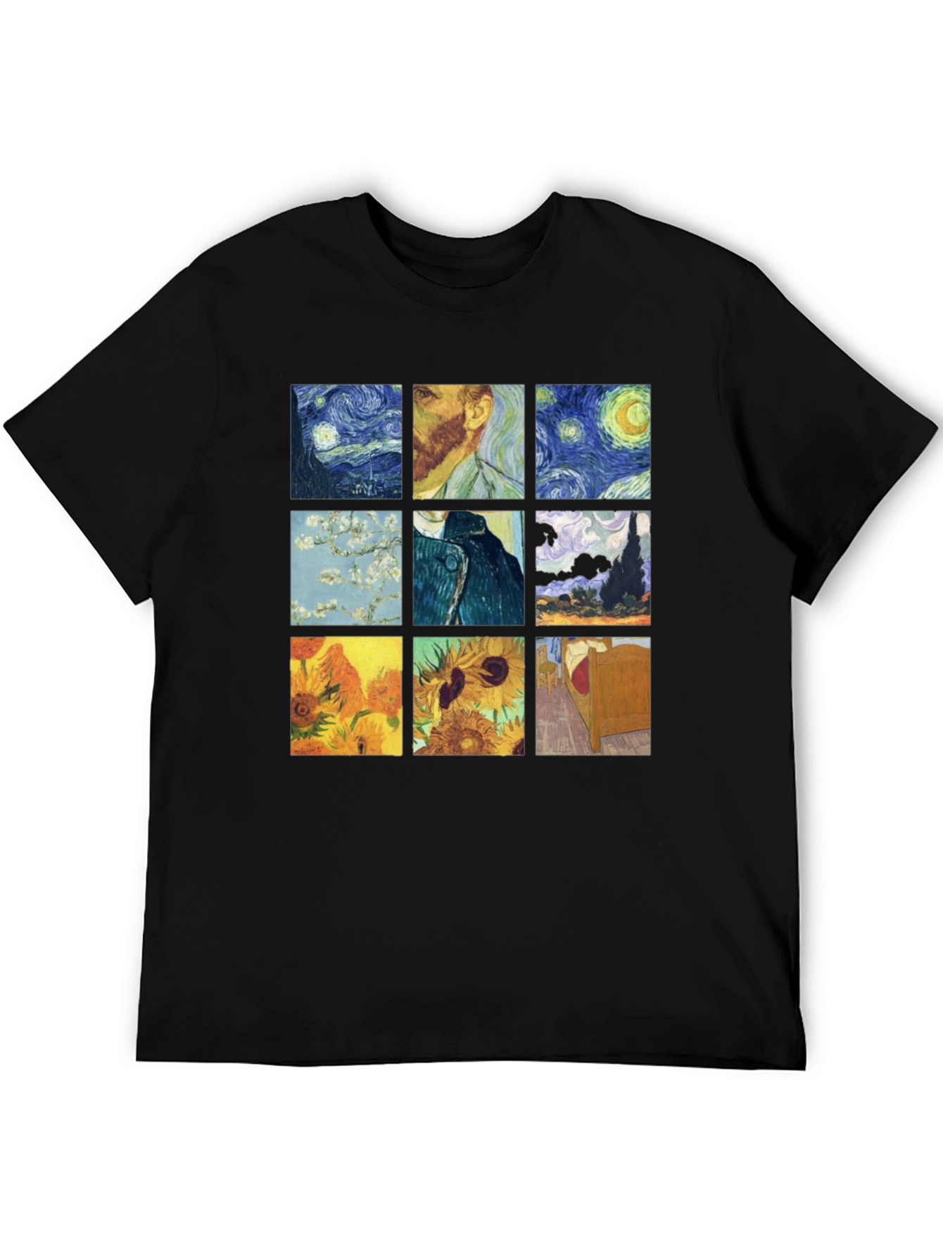 Van Gogh Art T-Shirt: Classic Painting Collage Tee