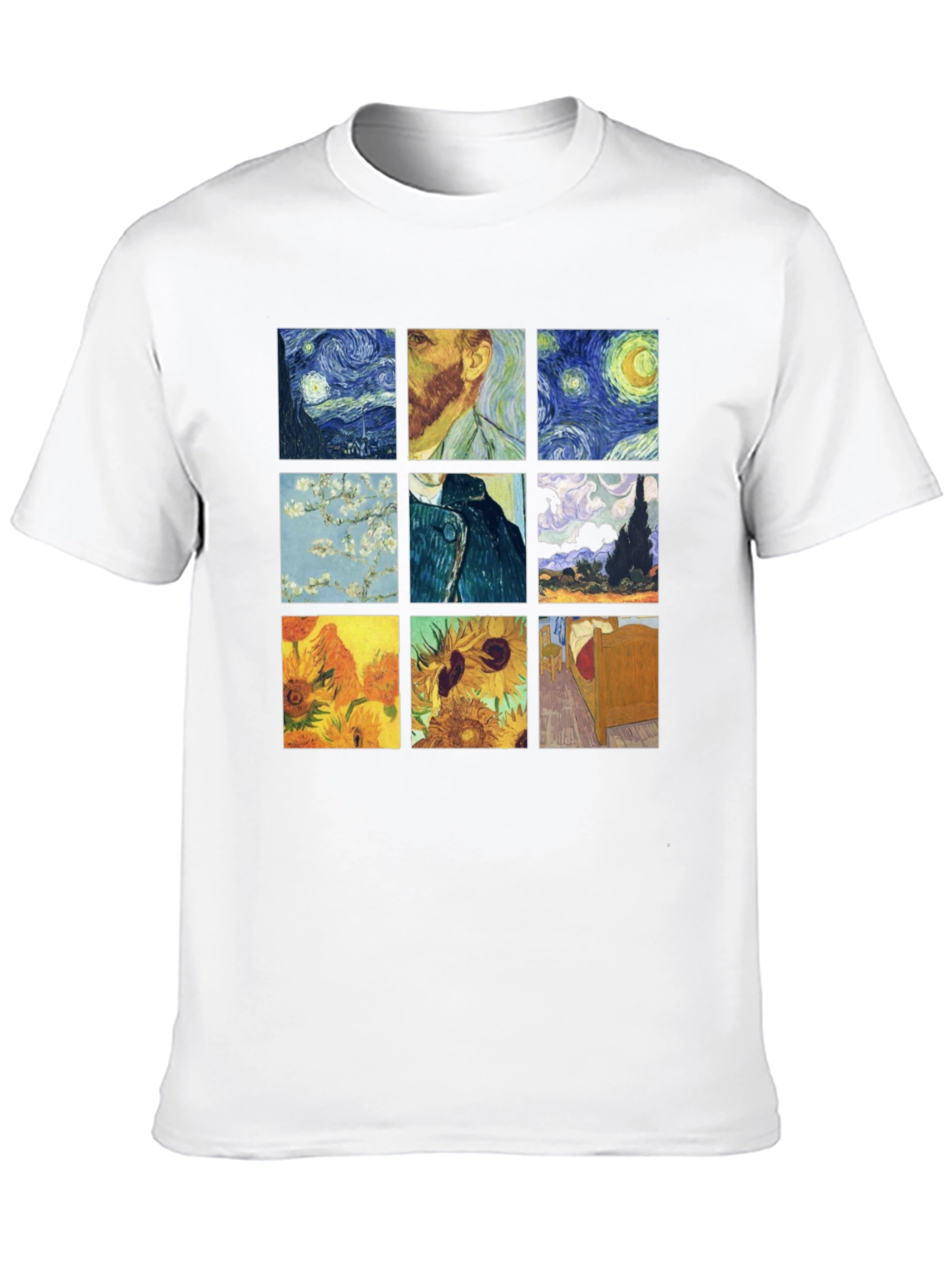 Van Gogh Art T-Shirt: Classic Painting Collage Tee