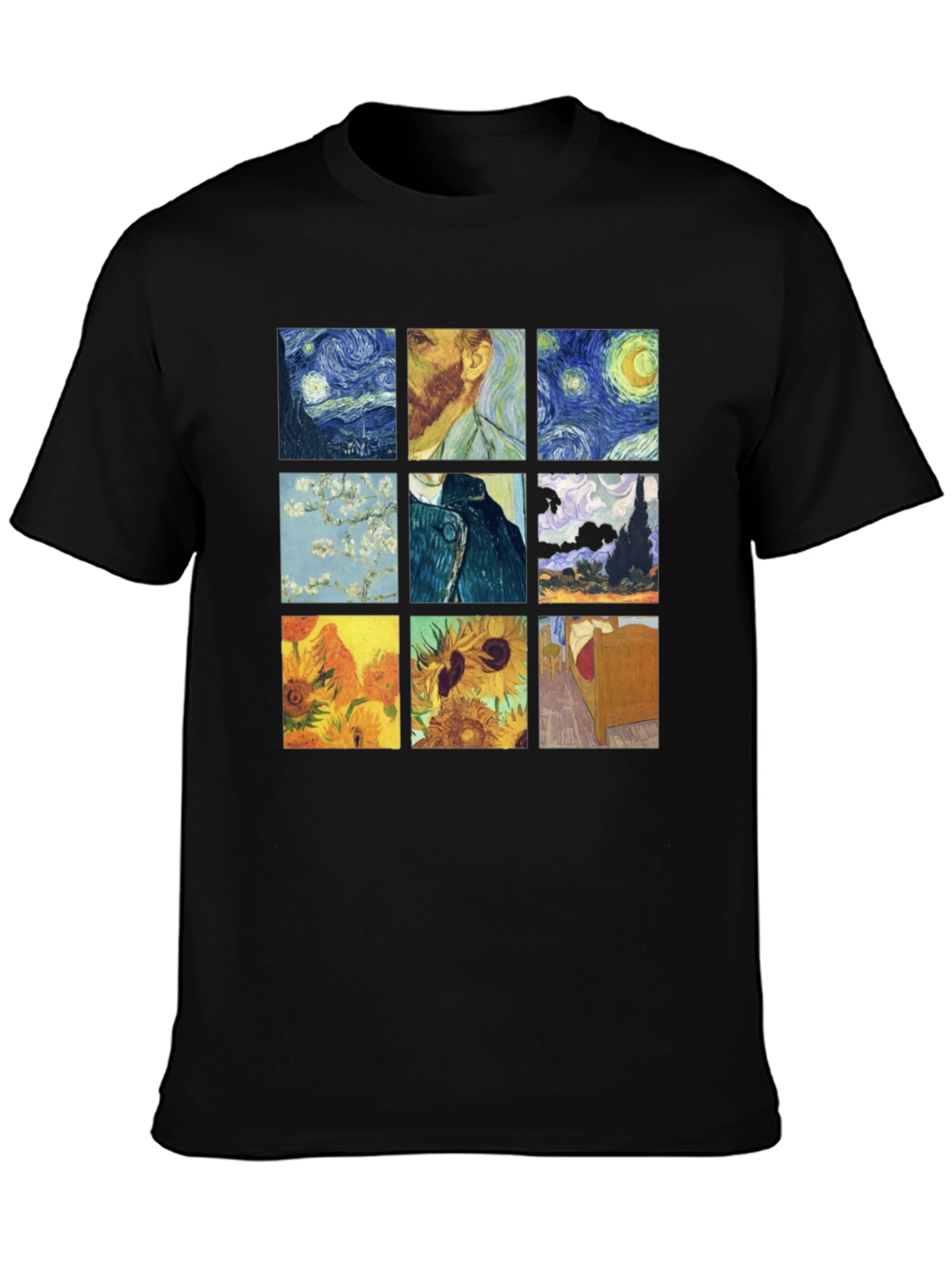 Van Gogh Art T-Shirt: Classic Painting Collage Tee