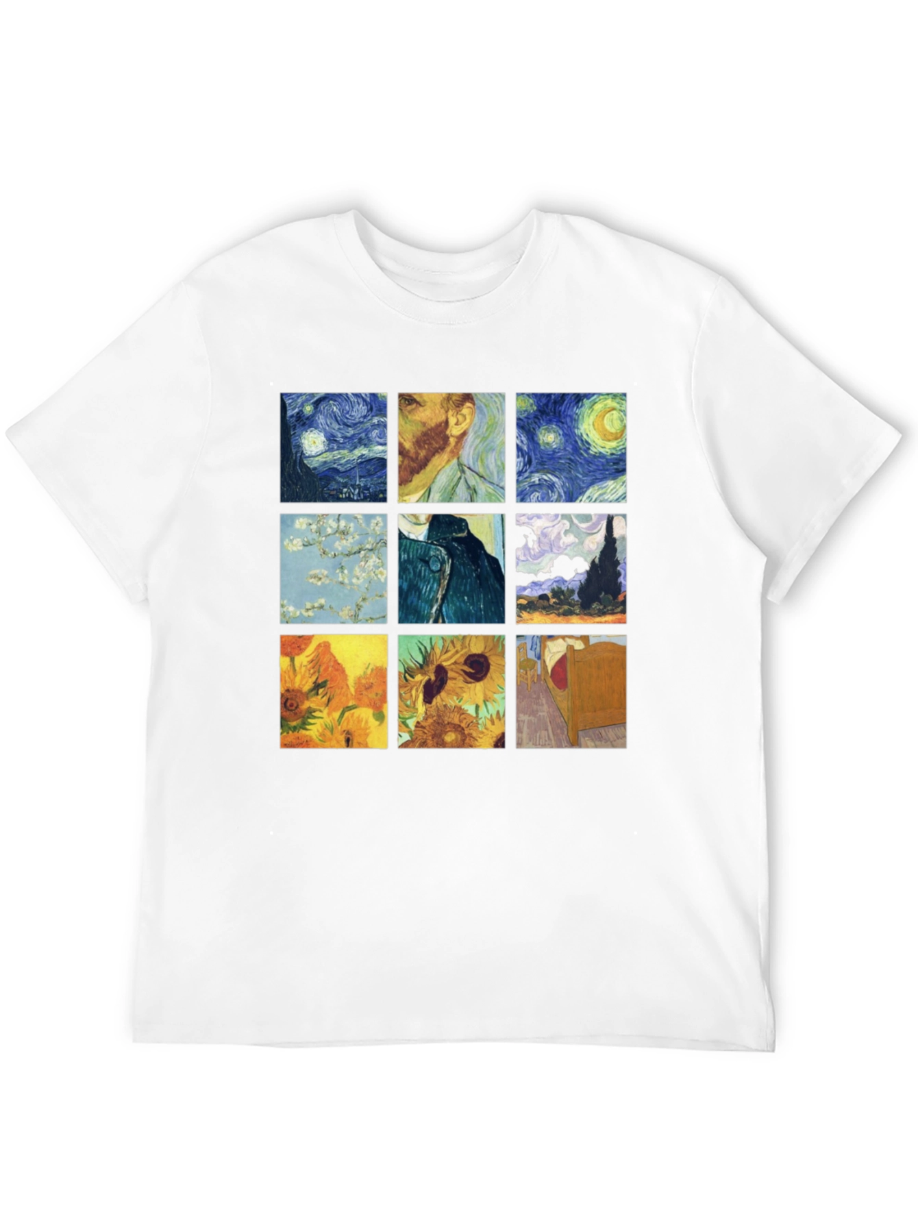 Van Gogh Art T-Shirt: Classic Painting Collage Tee