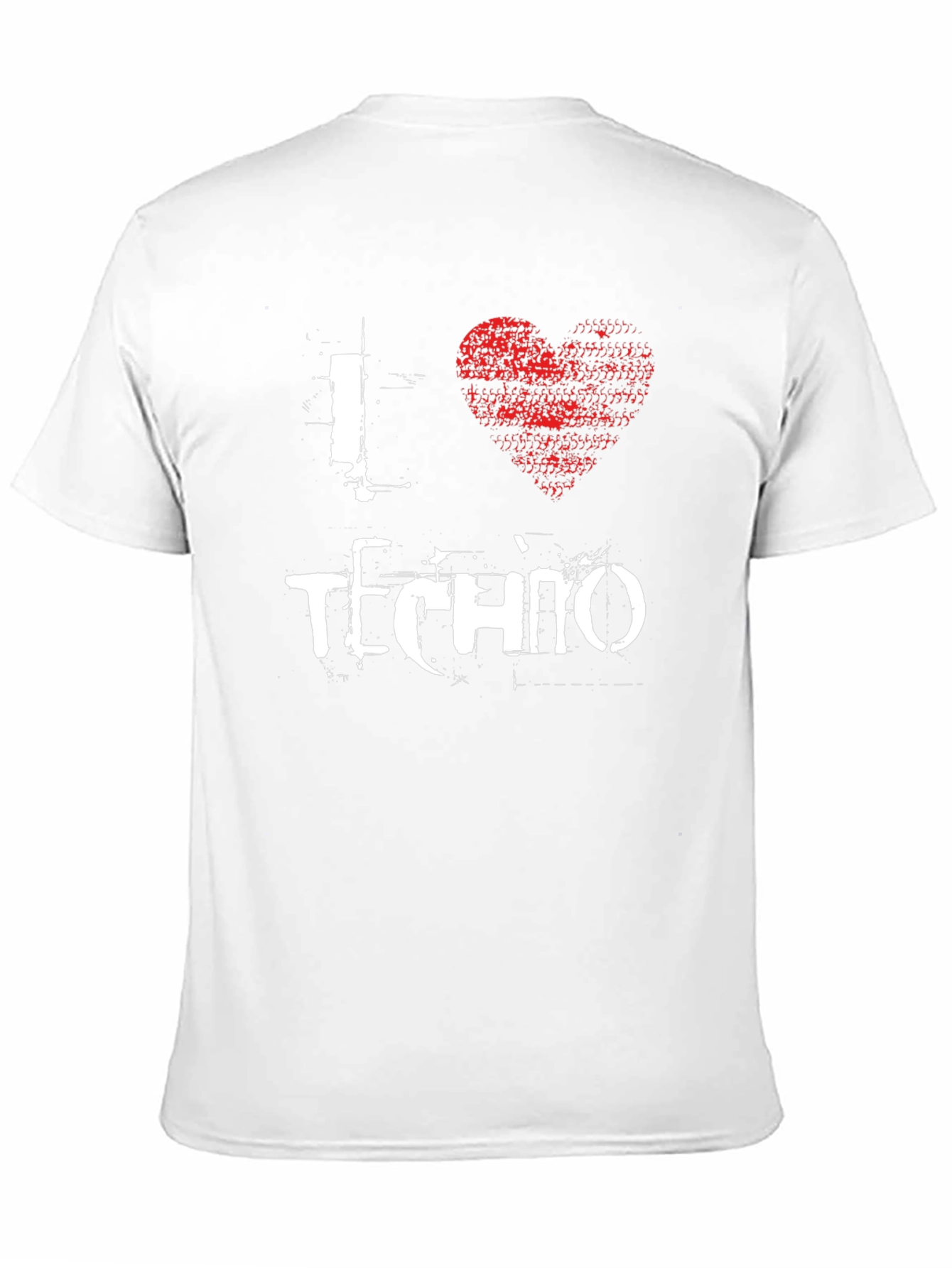 I Heart Techno T-Shirt - Black Graphic Tee