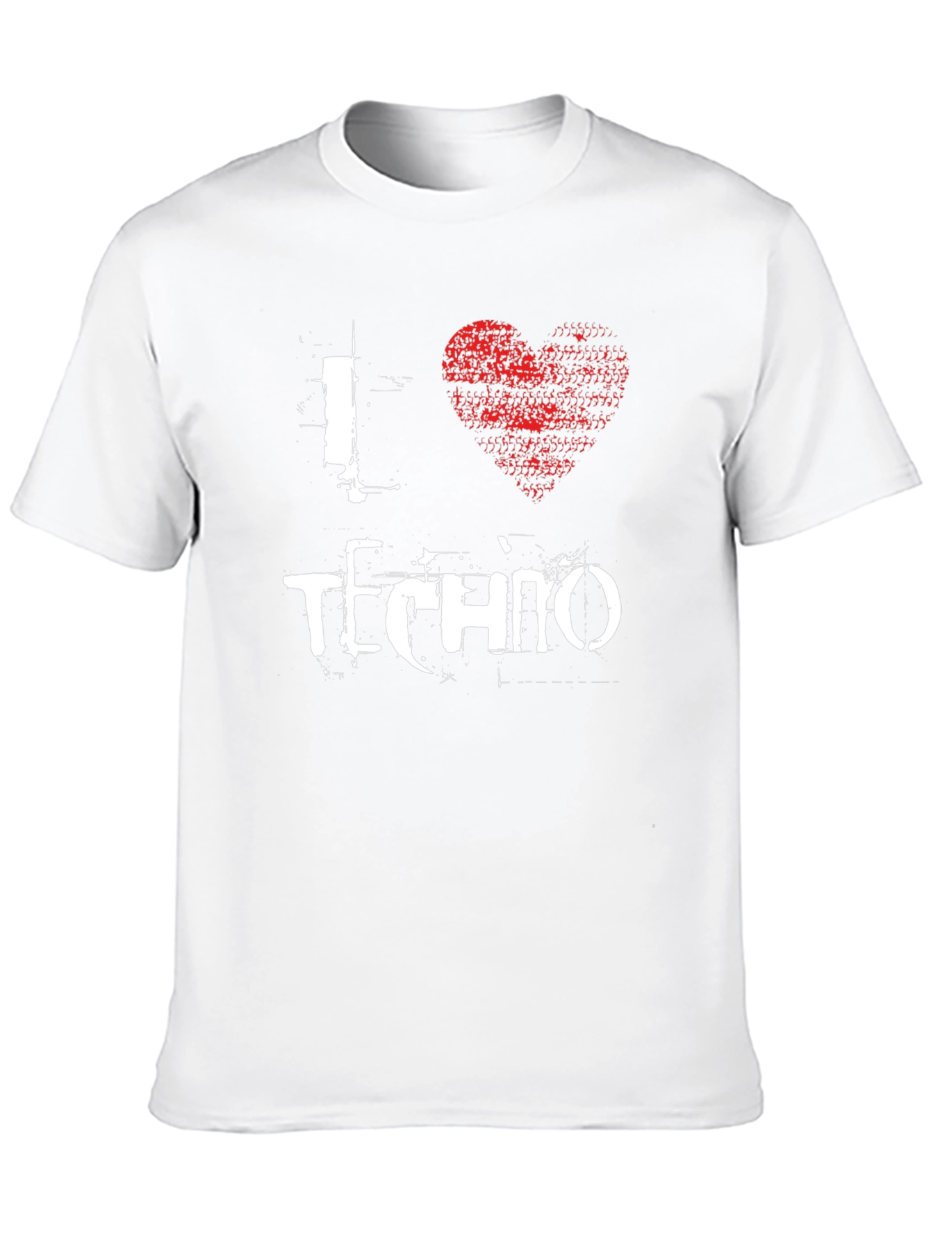 I Heart Techno T-Shirt - Black Graphic Tee