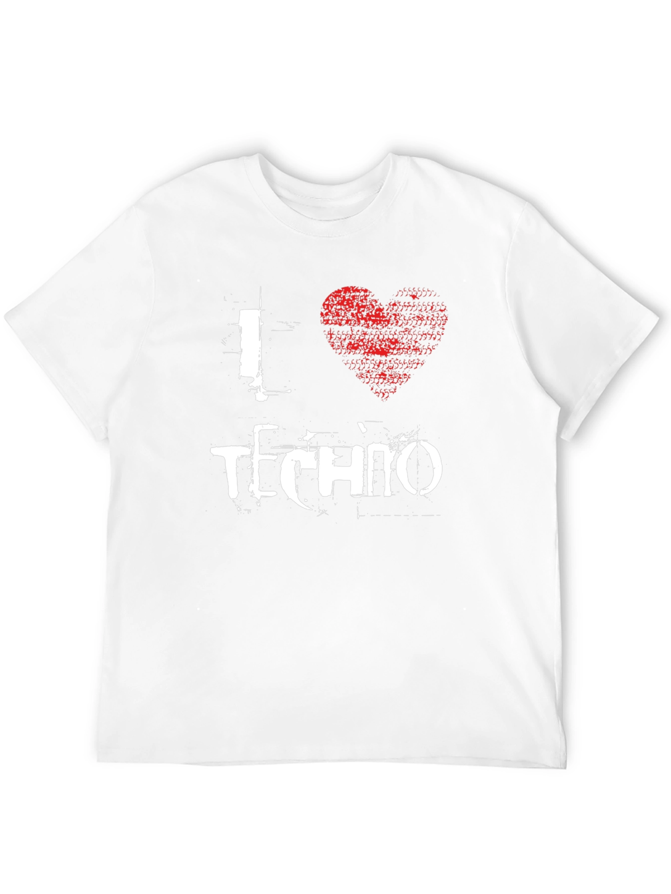 I Heart Techno T-Shirt - Black Graphic Tee